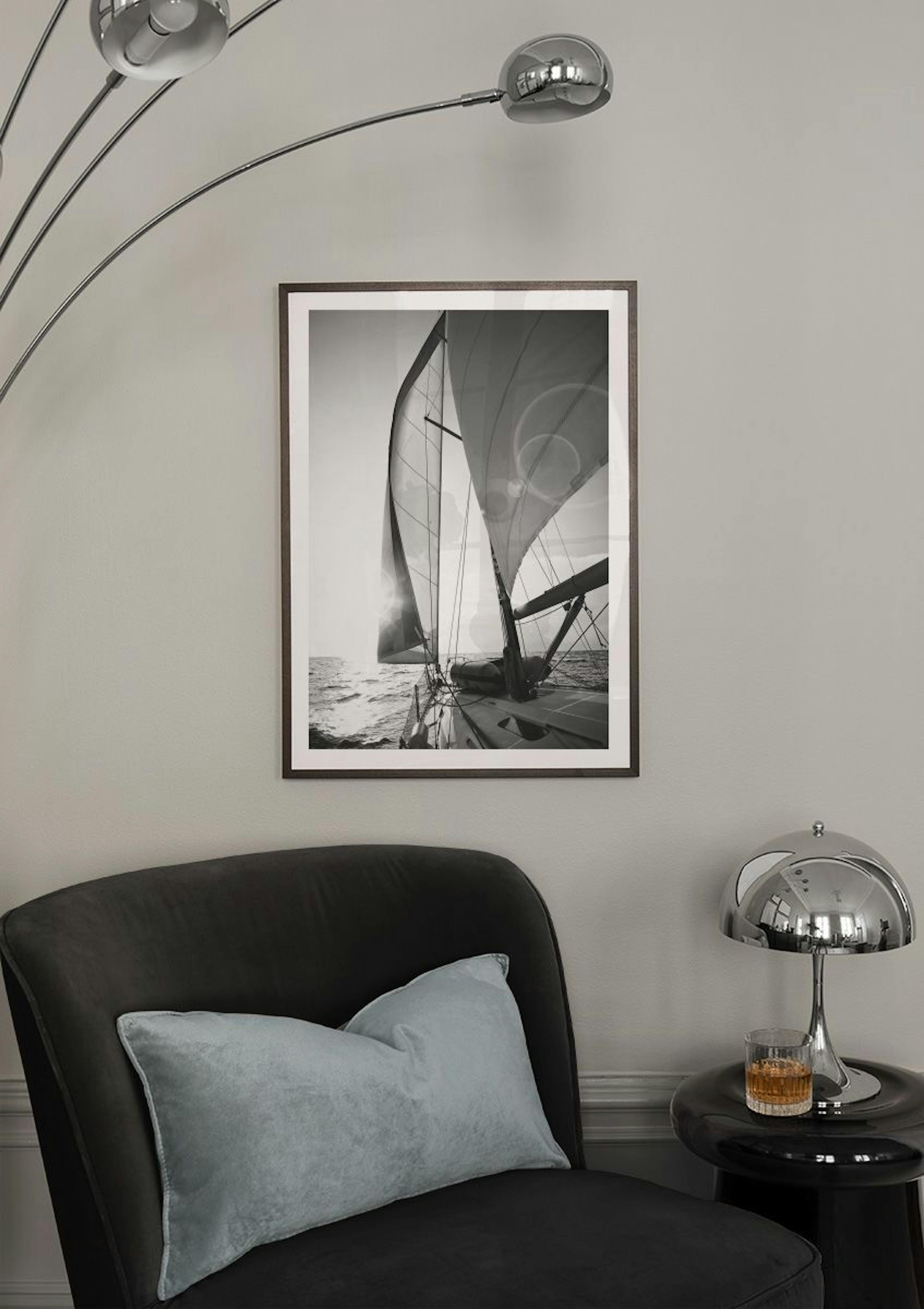 Segeln Sonnenuntergang Poster thumbnail