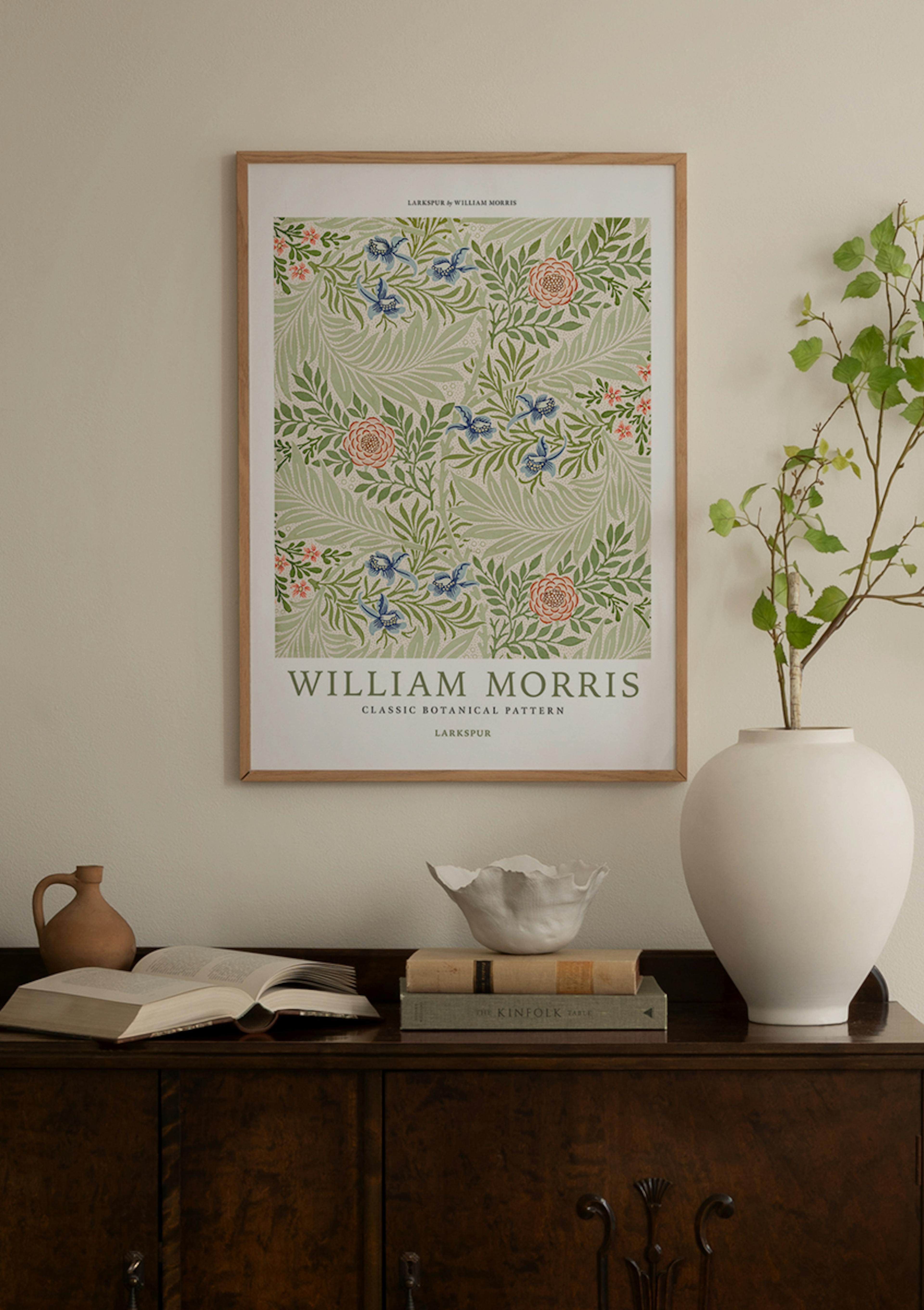 William Morris - Larkspur No4 Poster thumbnail