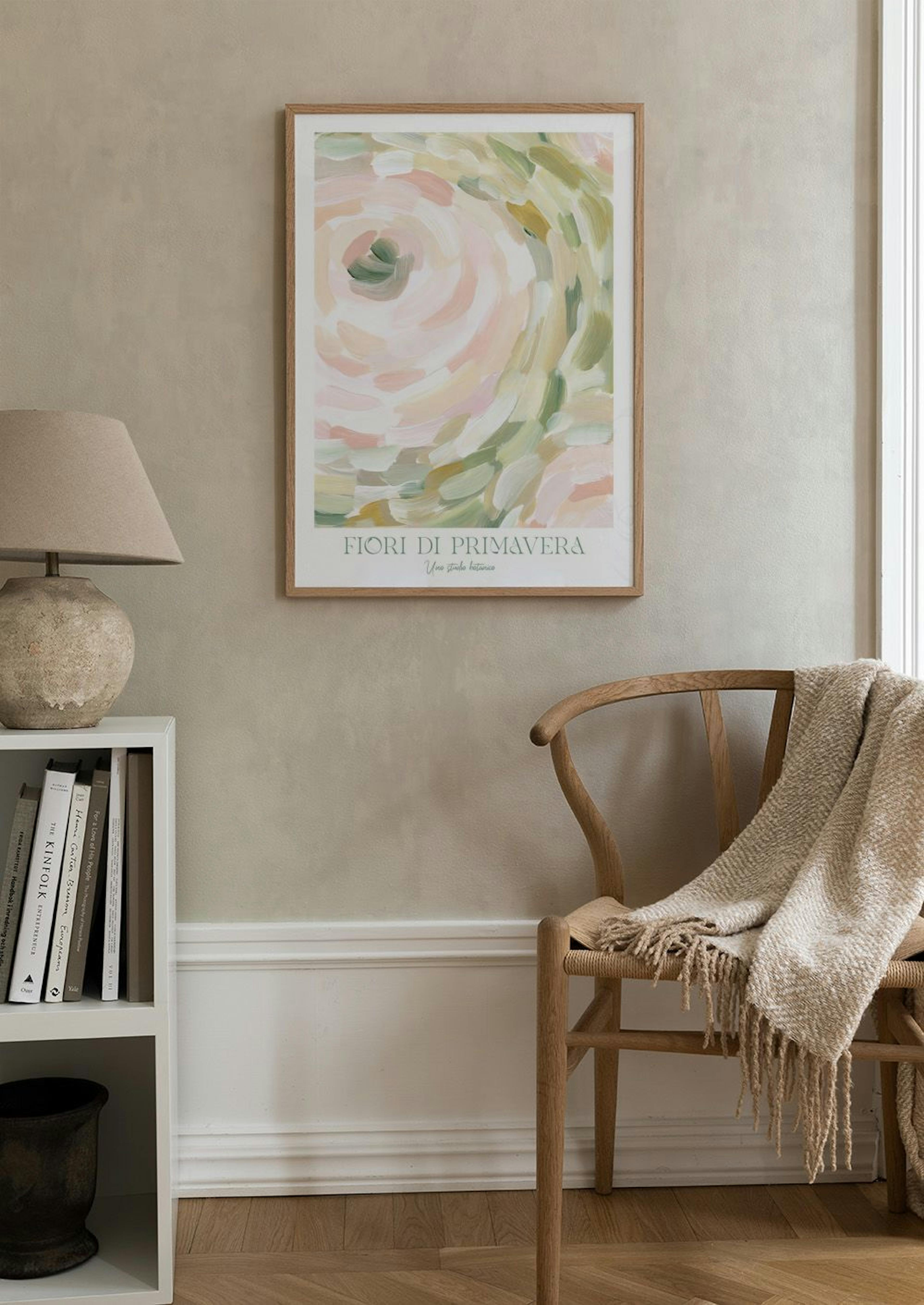Abstrakte Frühlingsblumen Poster thumbnail
