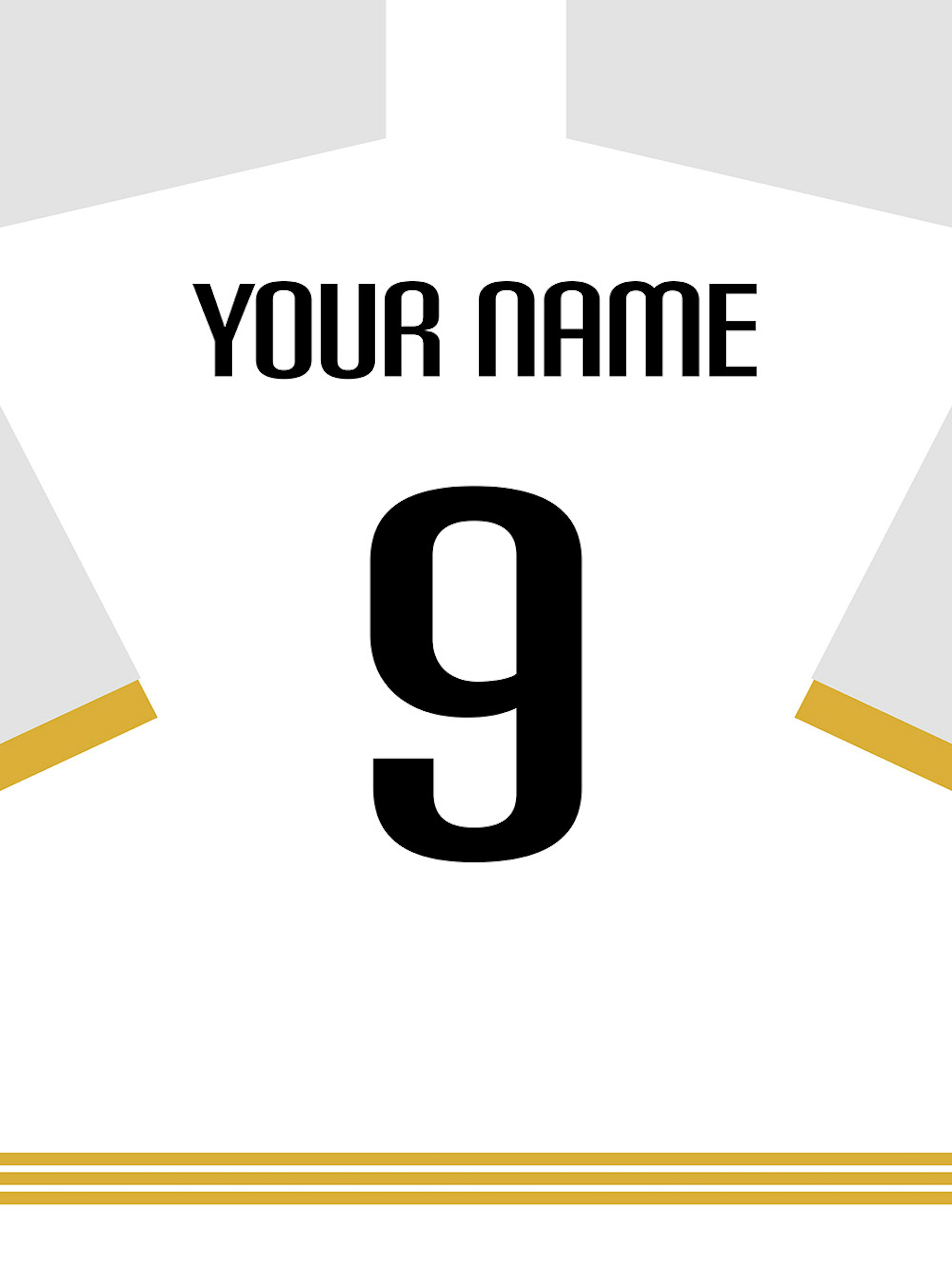 Maillot de Football N°3 Poster Personnalisé thumbnail