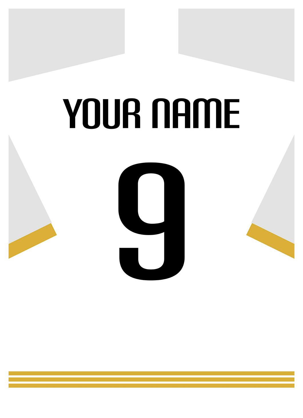 Maglia da Calcio No3 Poster Personalizzato (30x40 cm) - Poster Store