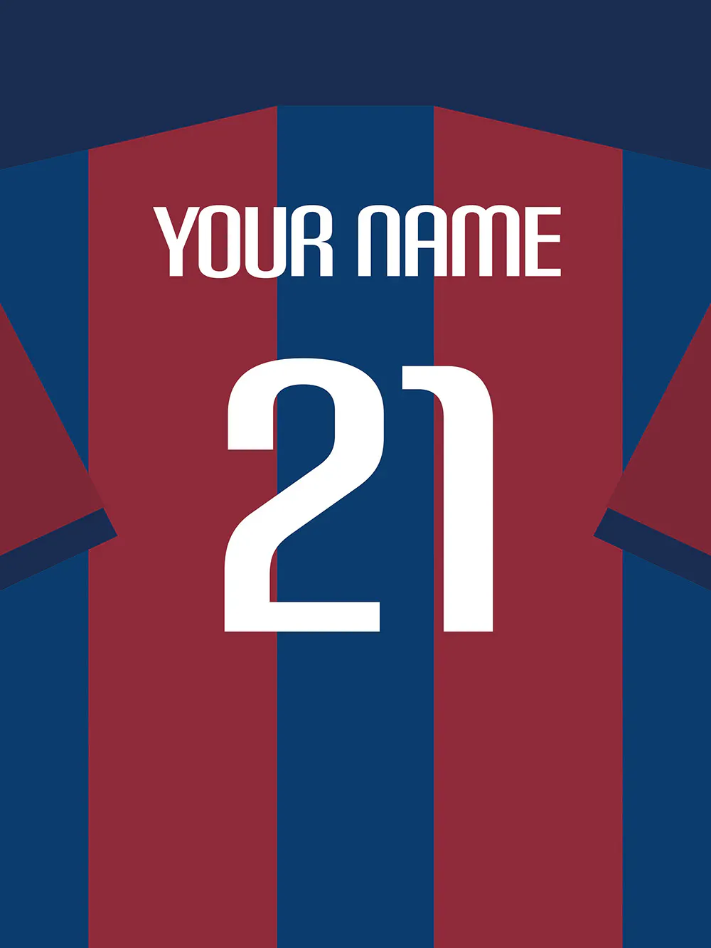 Poster Personalizzato Con Maglia Da Calcio – Wall Art Con Lupi, Nome E Numero A Scelta