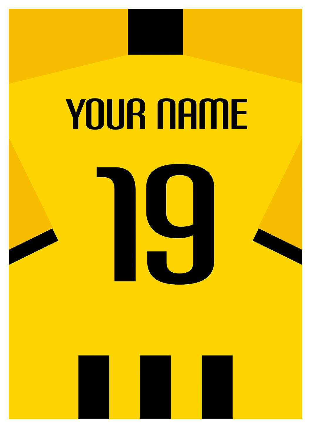 Fotballdrakt Nr7 Personlig Plakat (30x40 cm) - Poster Store