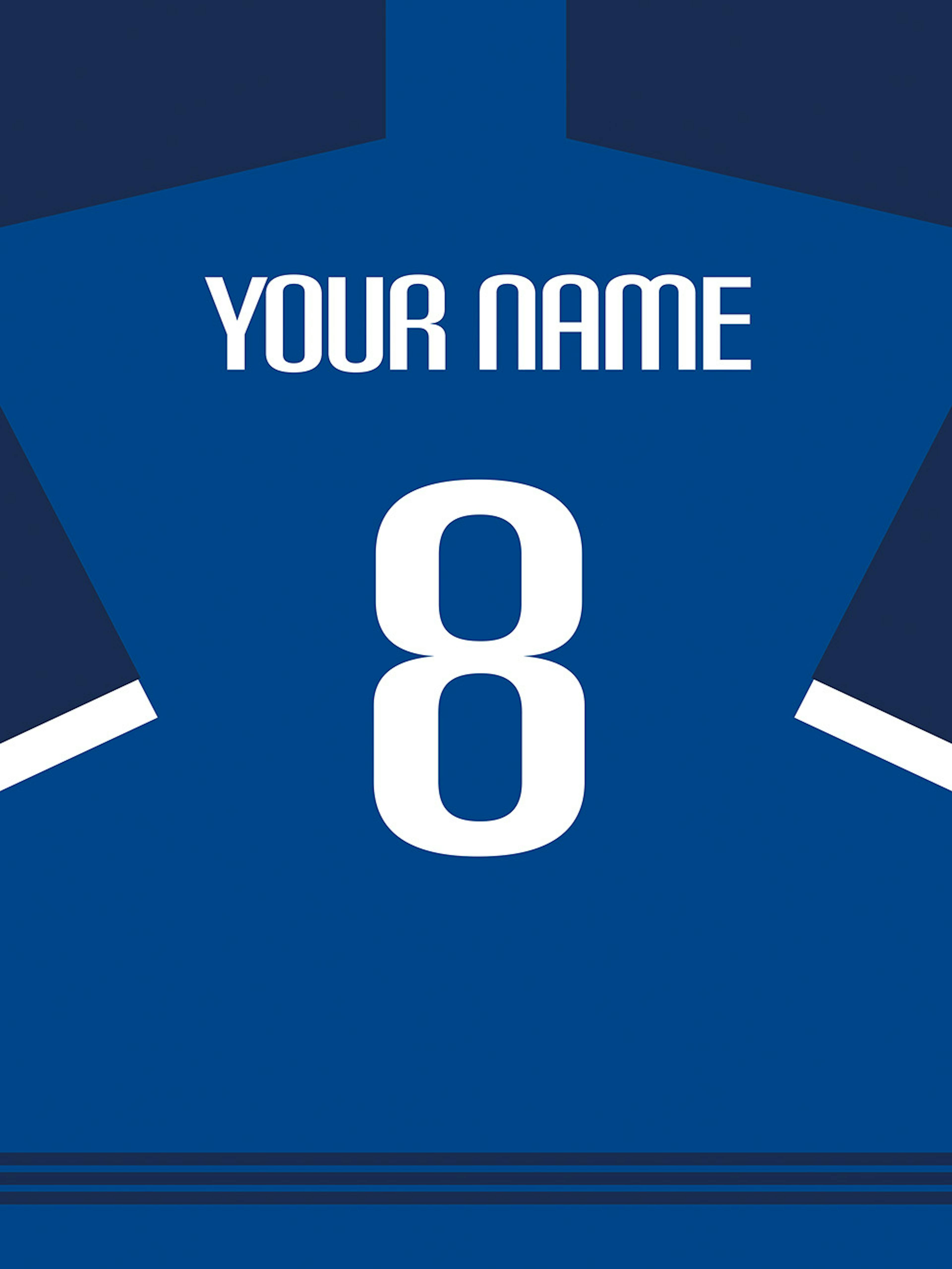 Maillot de Football N°8 Poster Personnalisé thumbnail