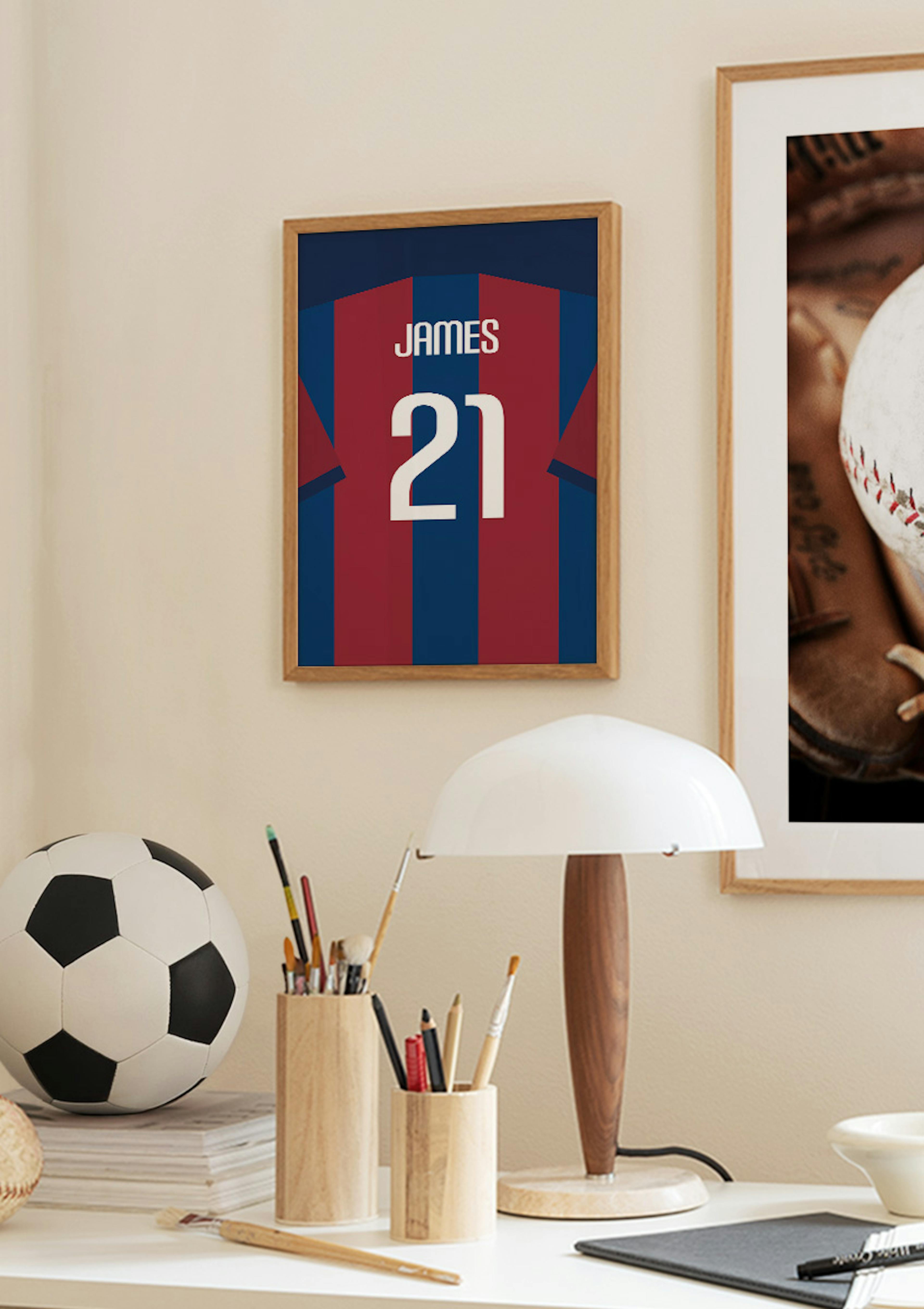 Maillot de Football No5 Poster Personnalisé thumbnail