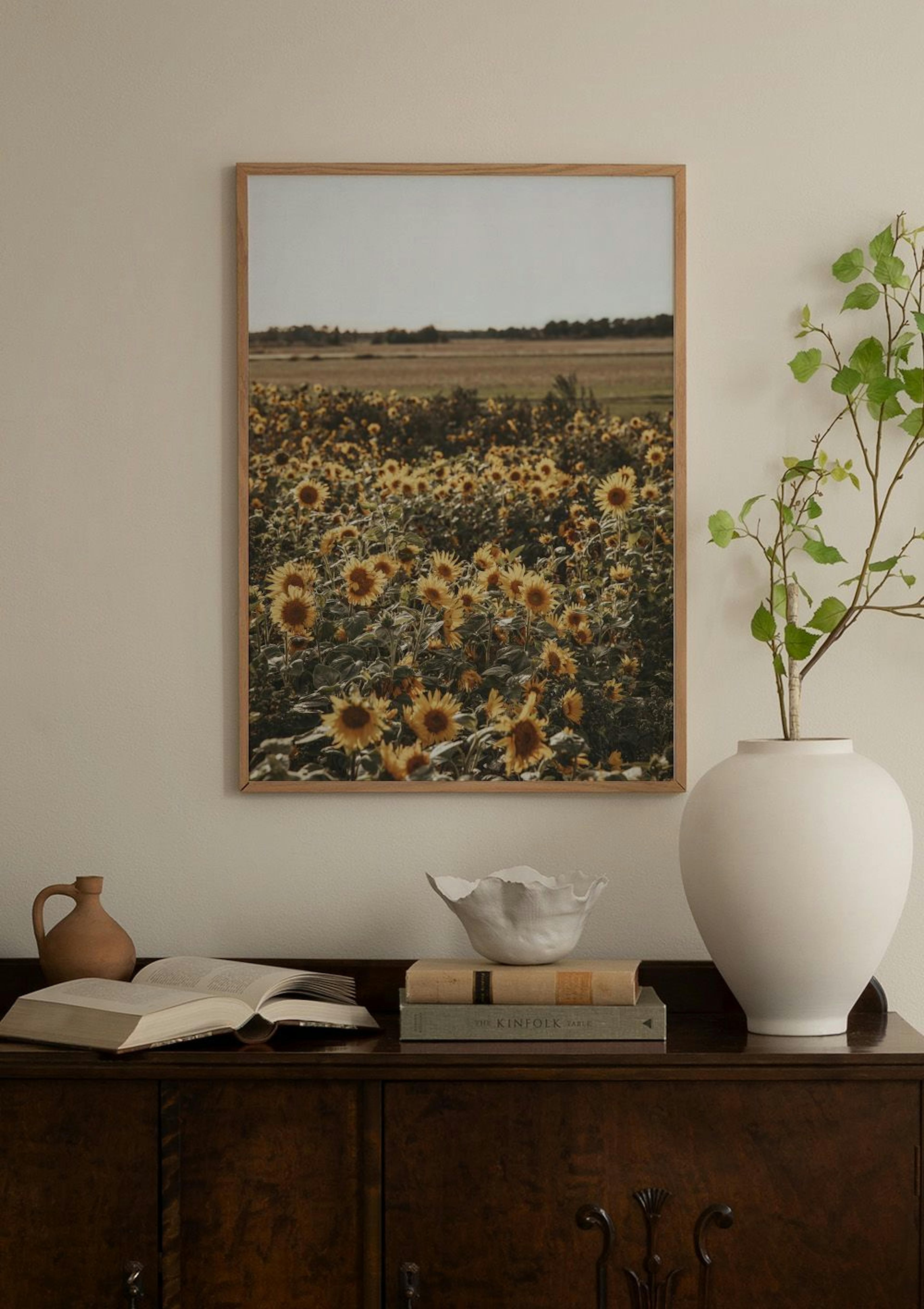 Field of Sunflowers Affiche thumbnail