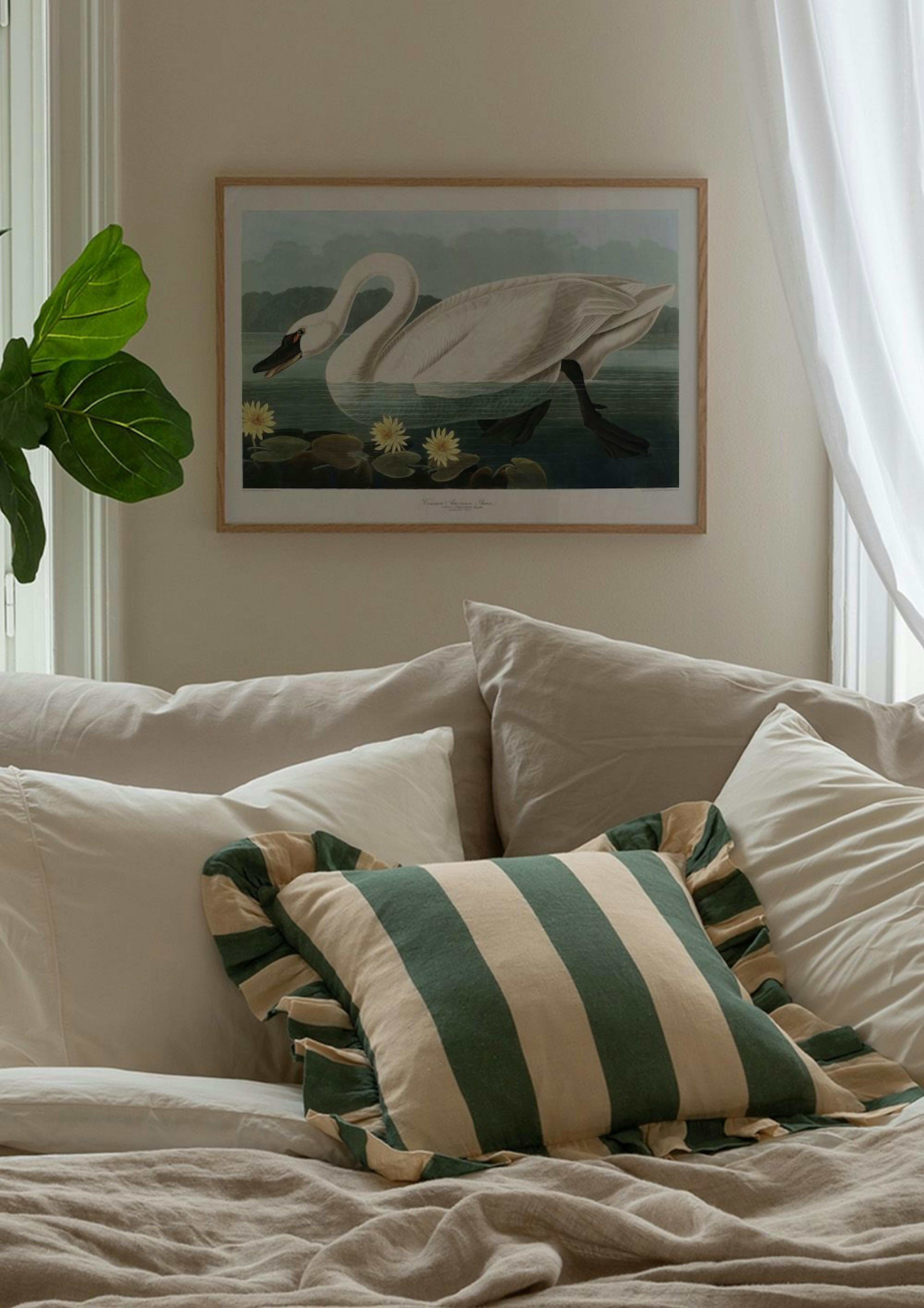 Vintage Swan Poster thumbnail