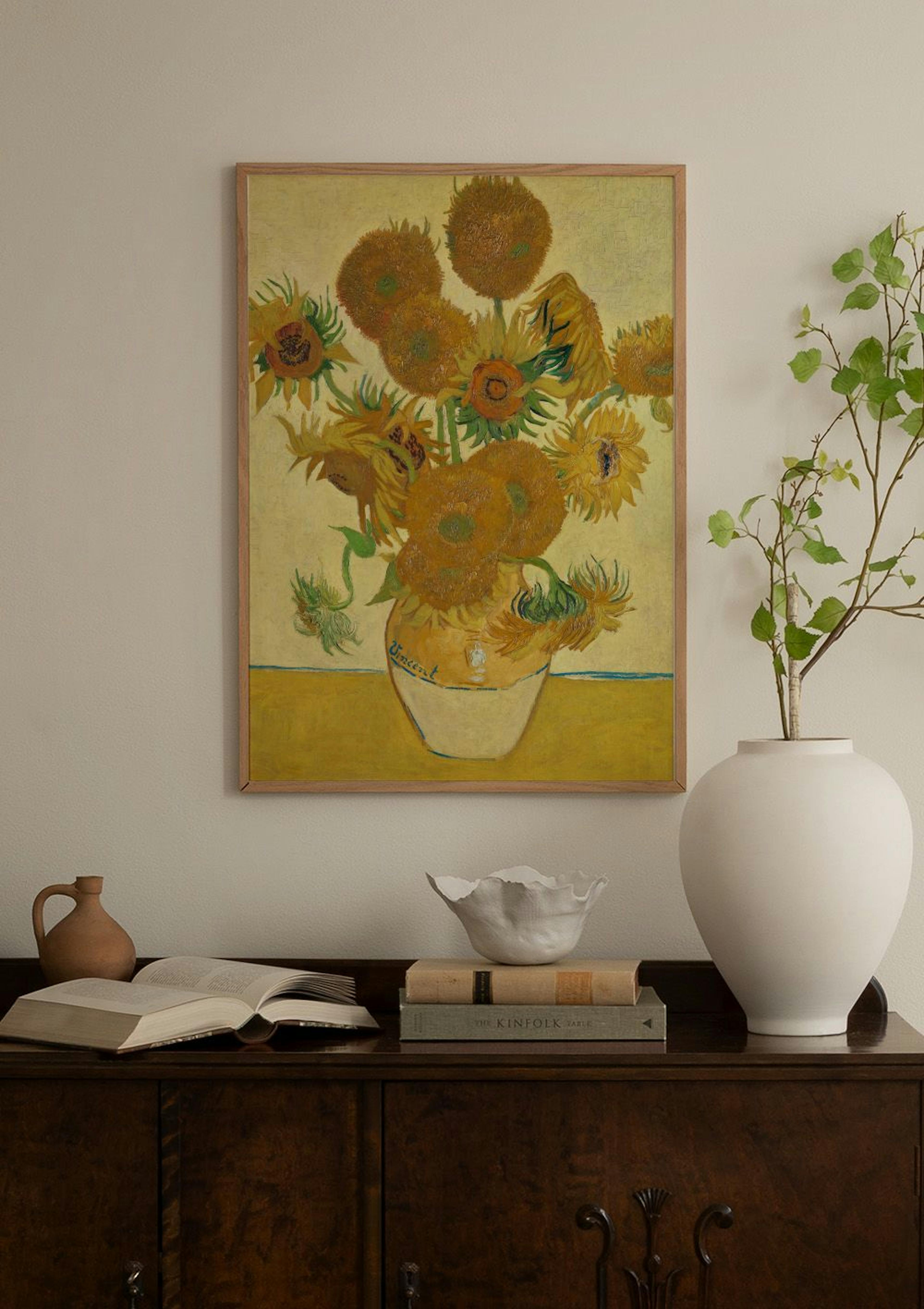 Van Gogh - Sunflowers Poster thumbnail