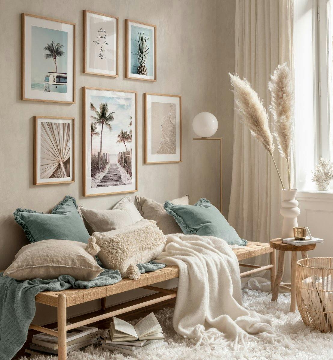 Sommarfoton och posters i varma färger för sovrummet (ONE SIZE) - Poster Store