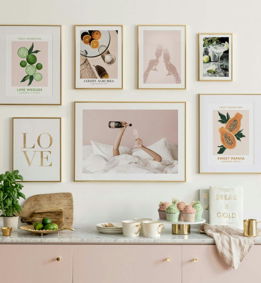 Snygga illustrationer och posters i glada färger till köket (ONE SIZE) - Poster Store