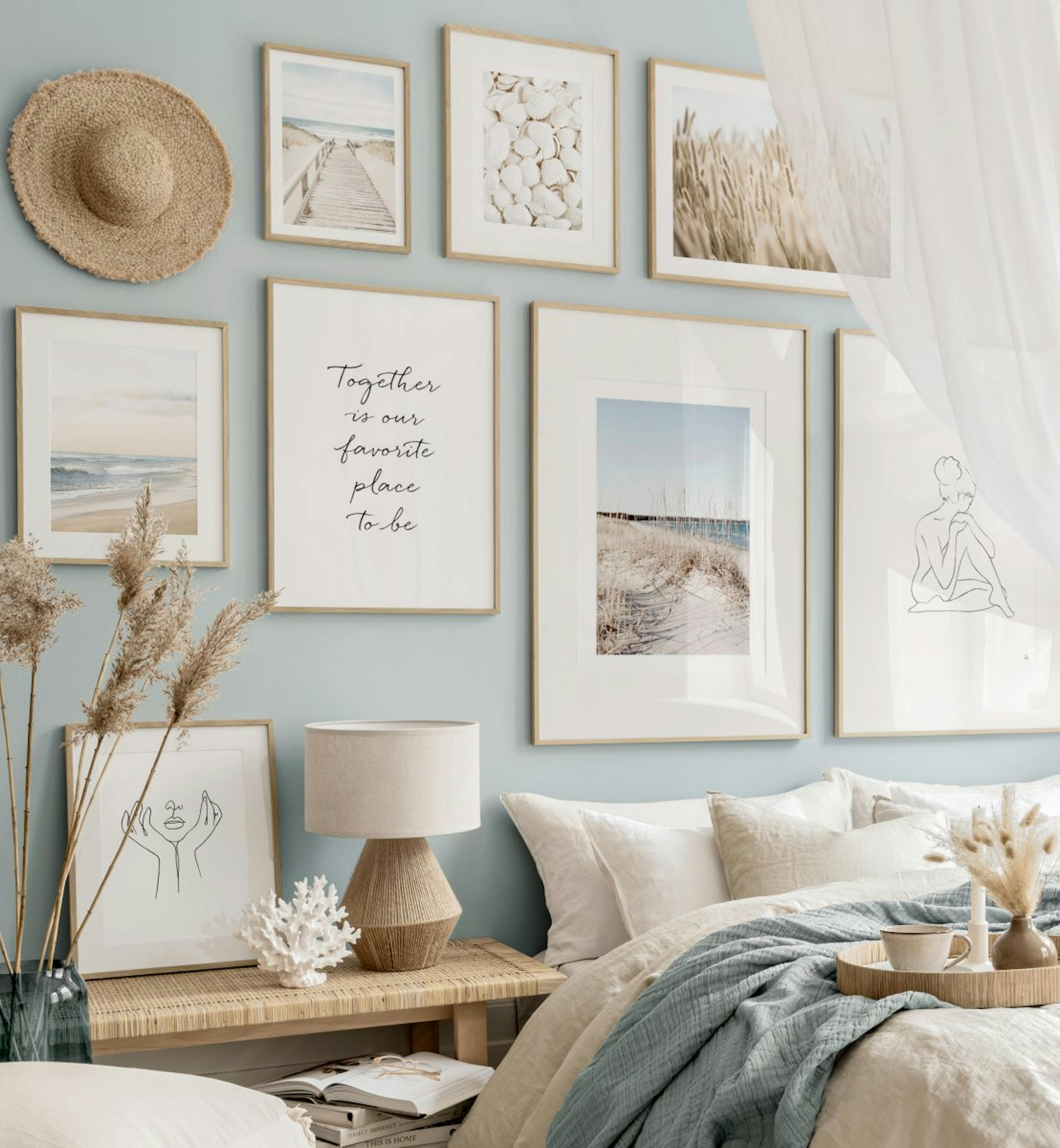 Boho Strand Vibes Strandposter Wanddeko Schlafzimmer