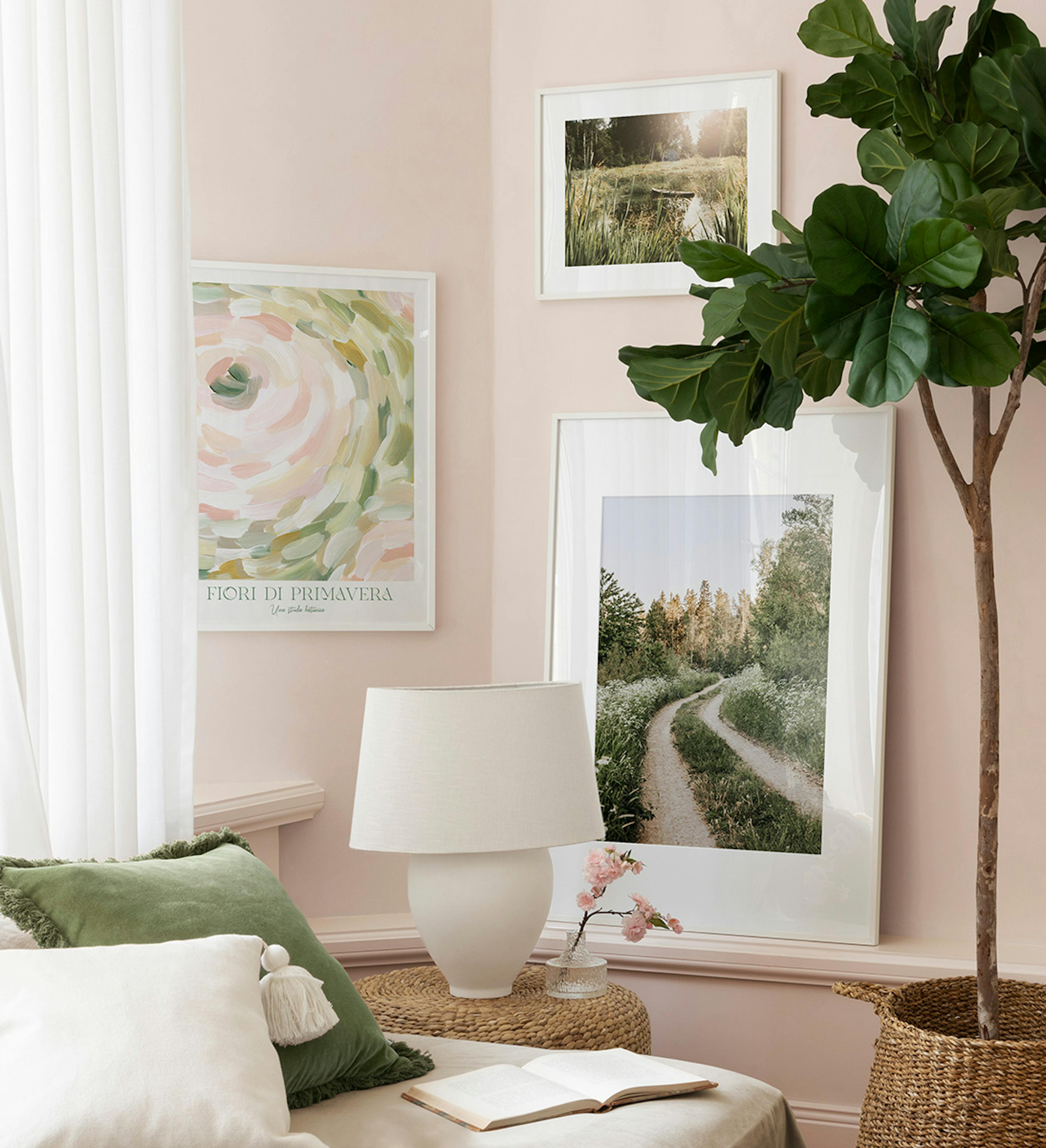 Springtime Wilderness gallery wall