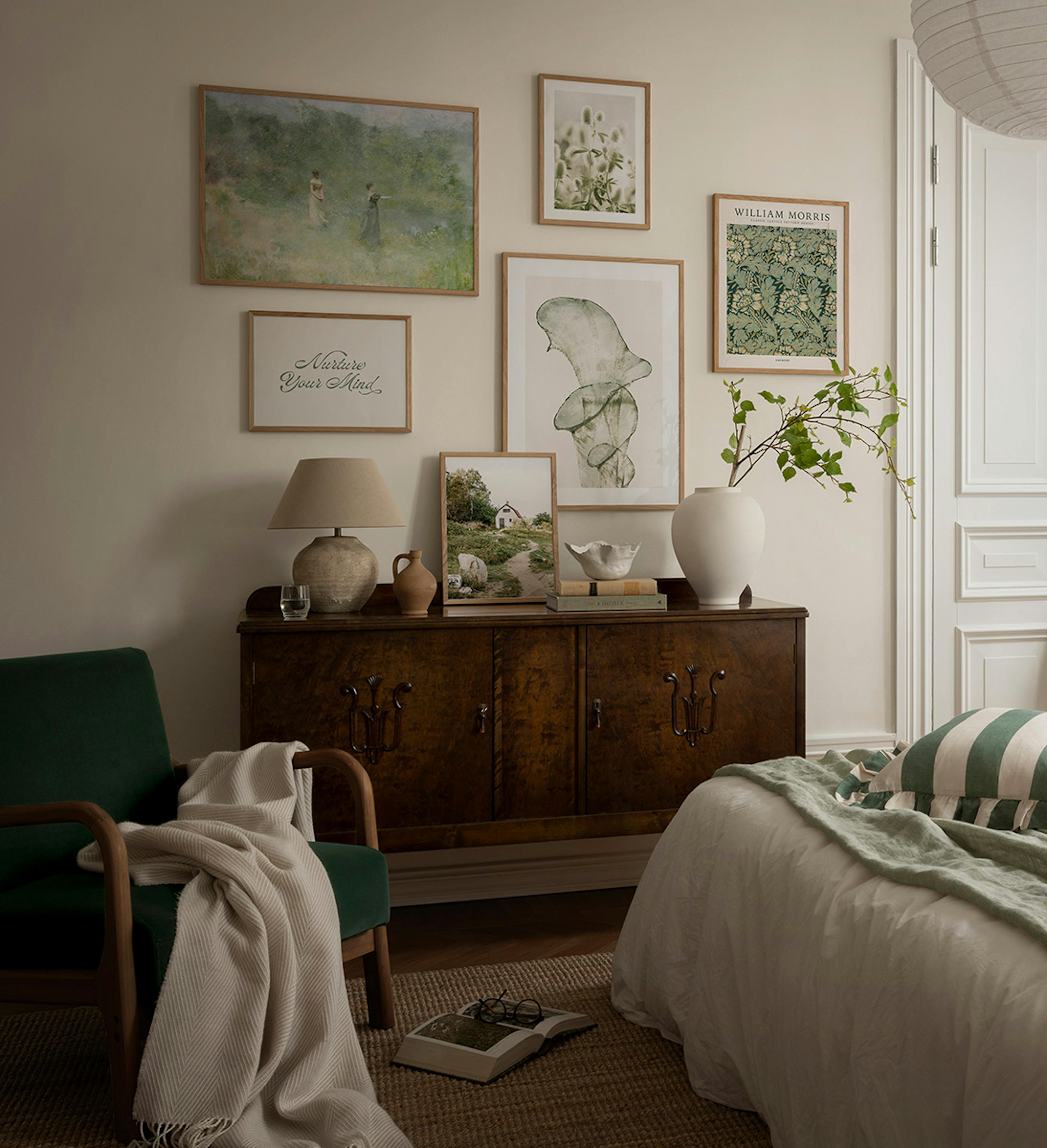 Fresh greens Gallery Wall