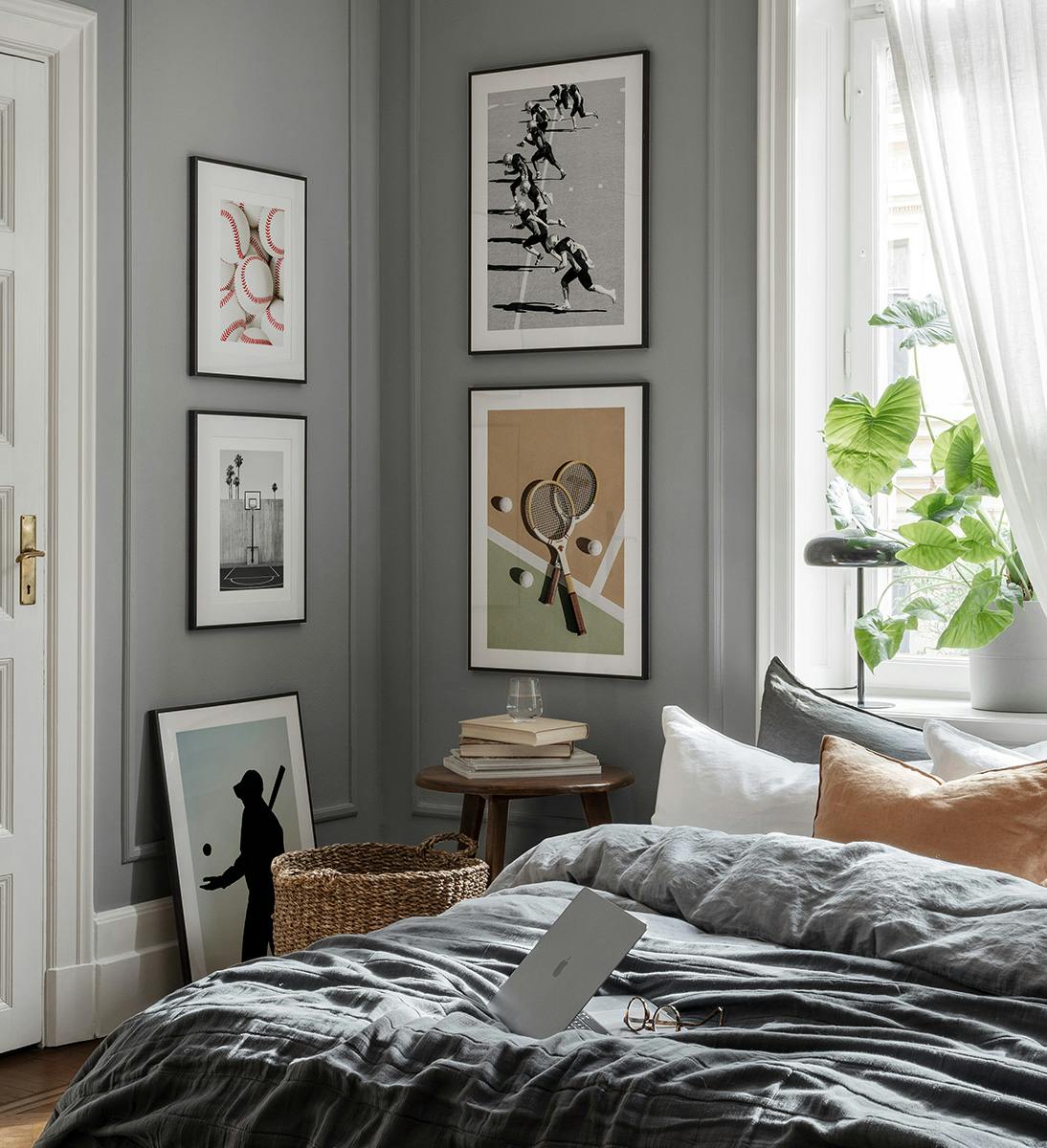 Game on gallery wall
