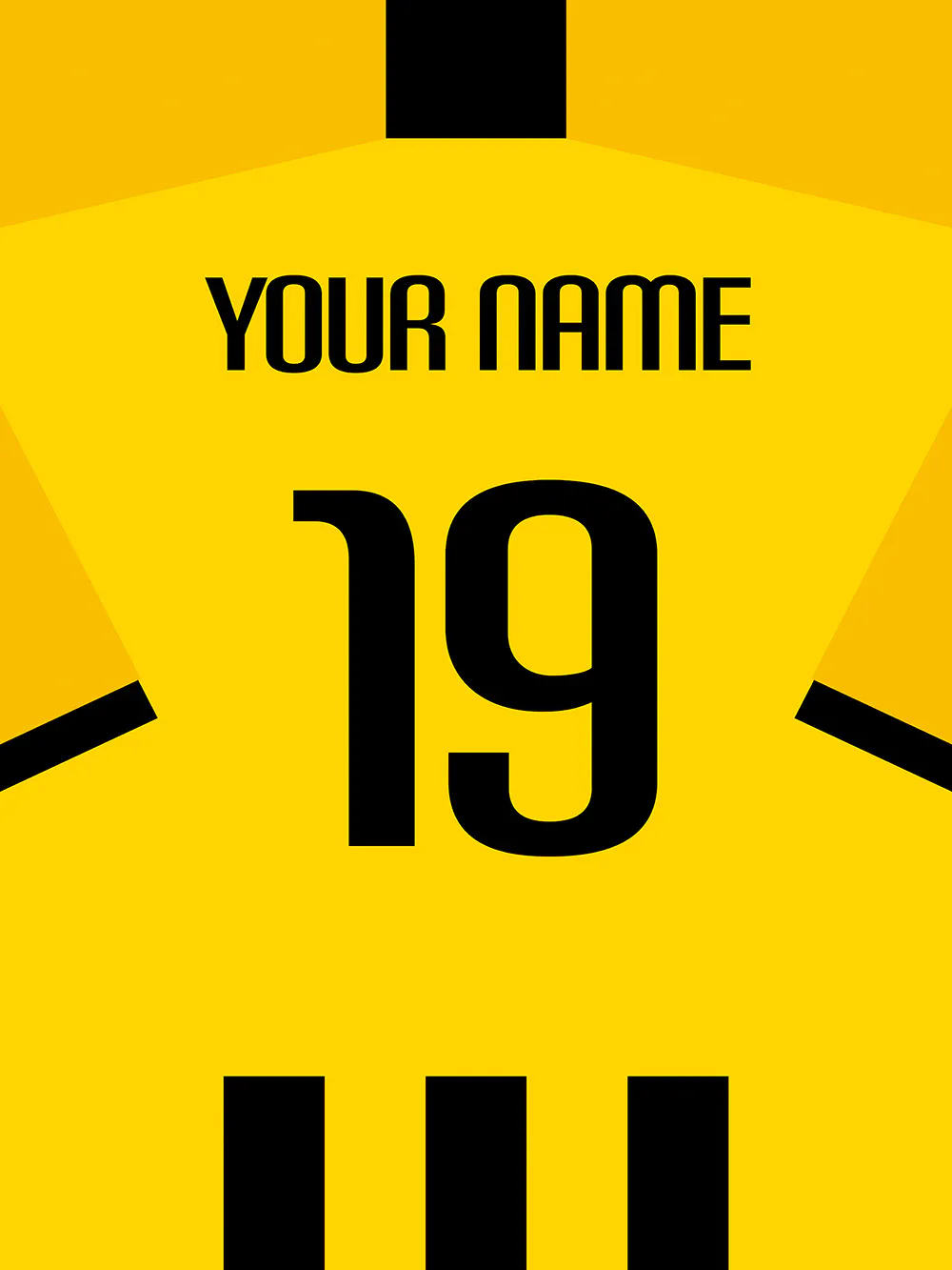 Maglia da Calcio N°7 Poster Personalizzato - Main Image