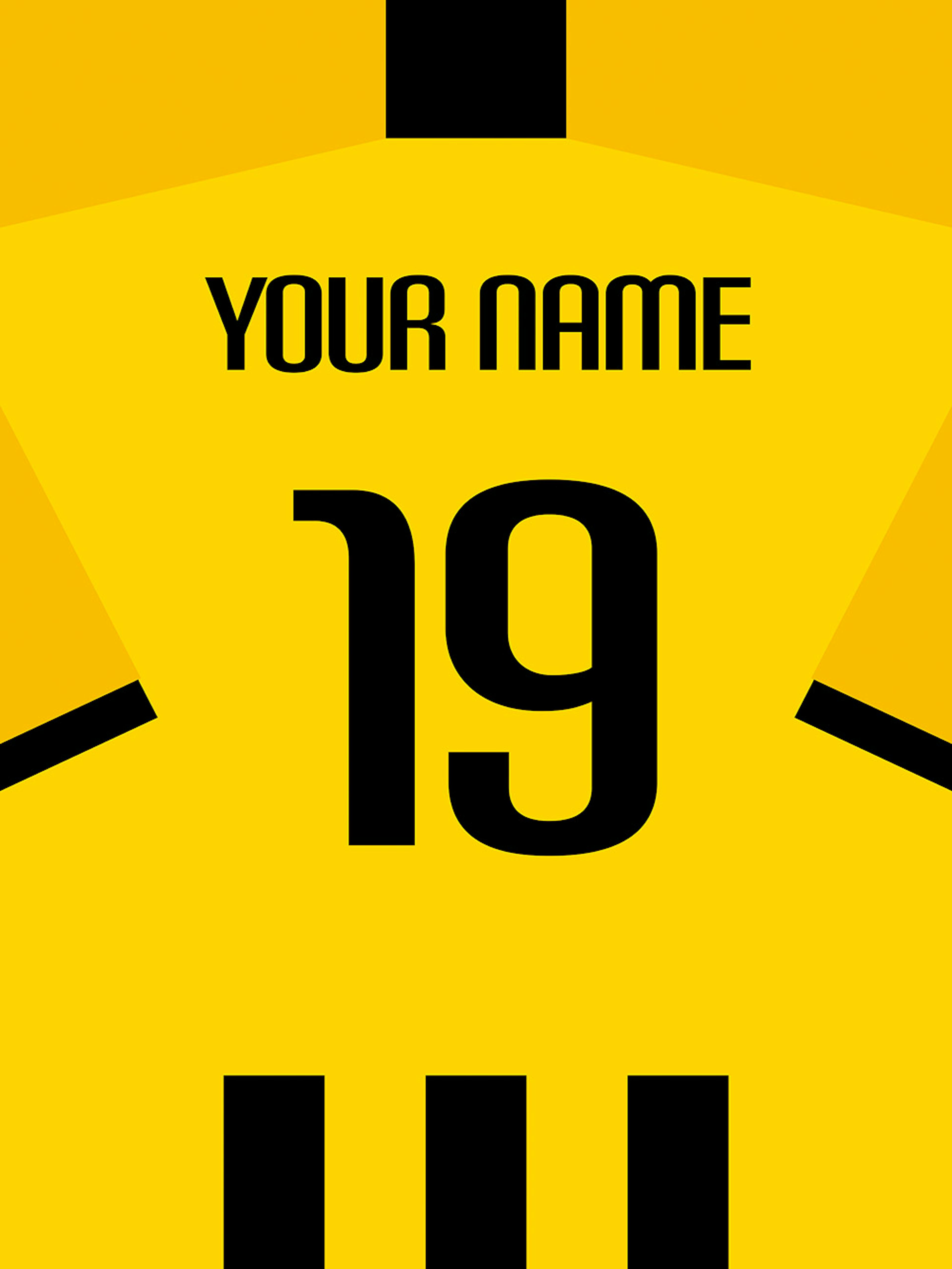 Fußballtrikot No7 Personalisiertes Poster thumbnail