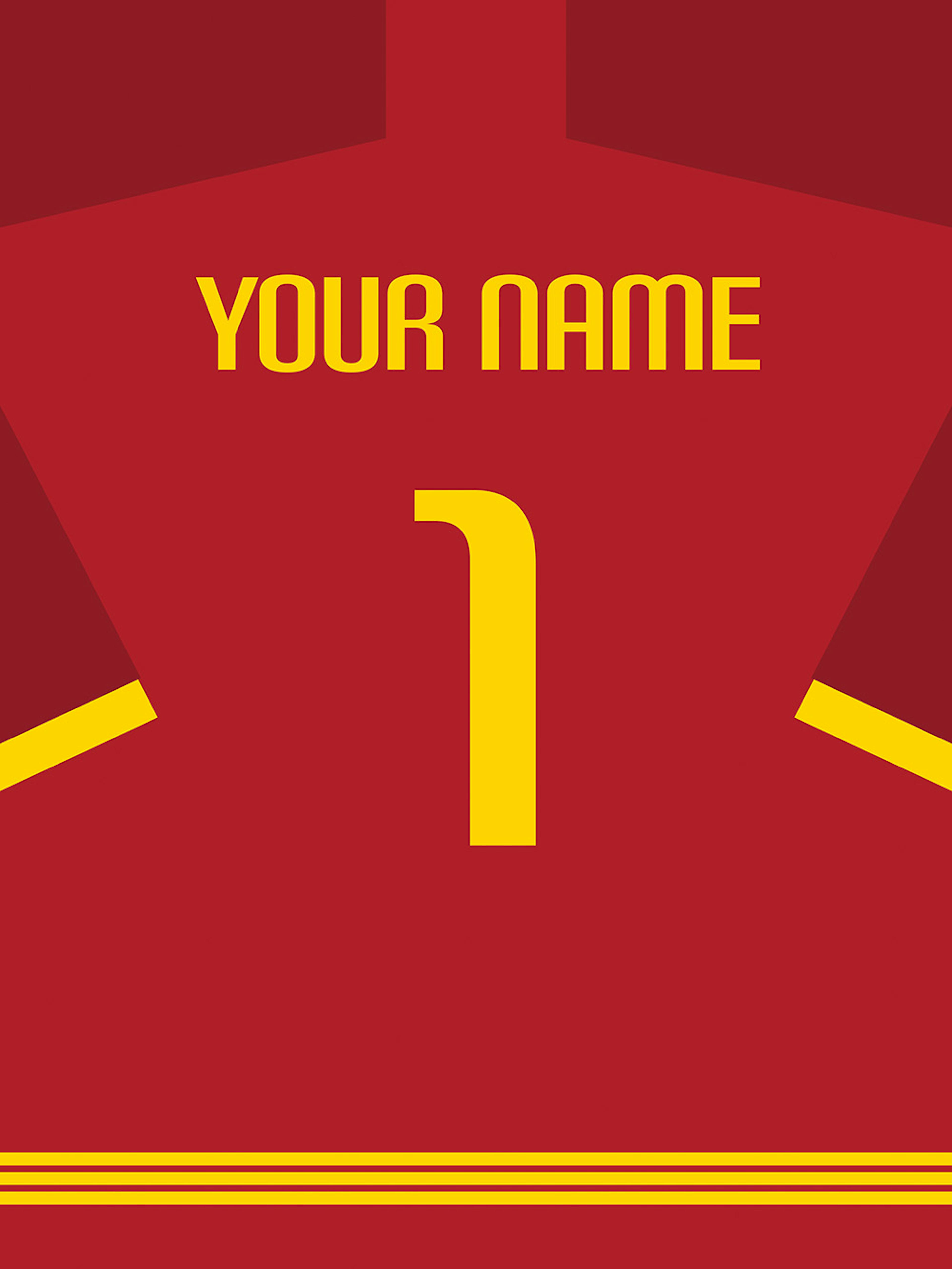 Voetbalshirt Nr10 Poster thumbnail