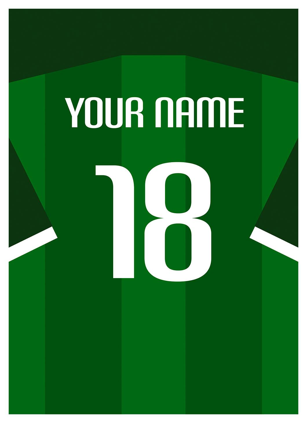 Poster Maglia da Calcio N°11 (30x40 cm) - Poster Store