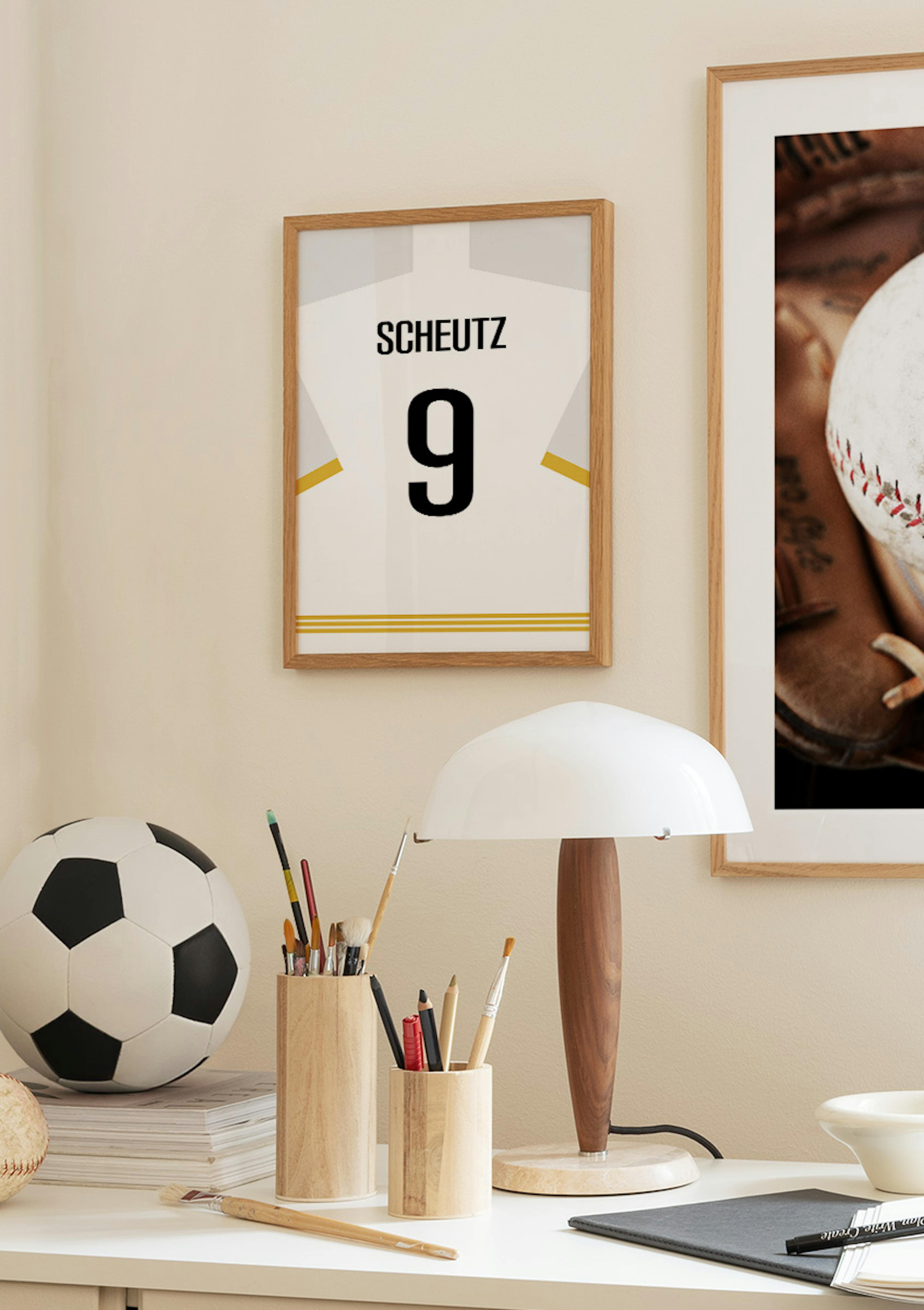 Maillot de Football N°3 Poster Personnalisé thumbnail