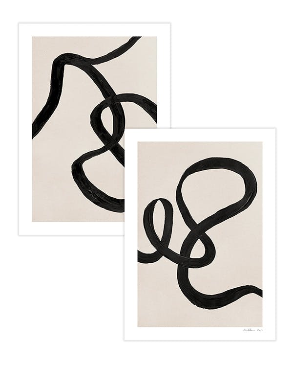 Abstract Lines Poster pack (50x70 cm) - Poster Store