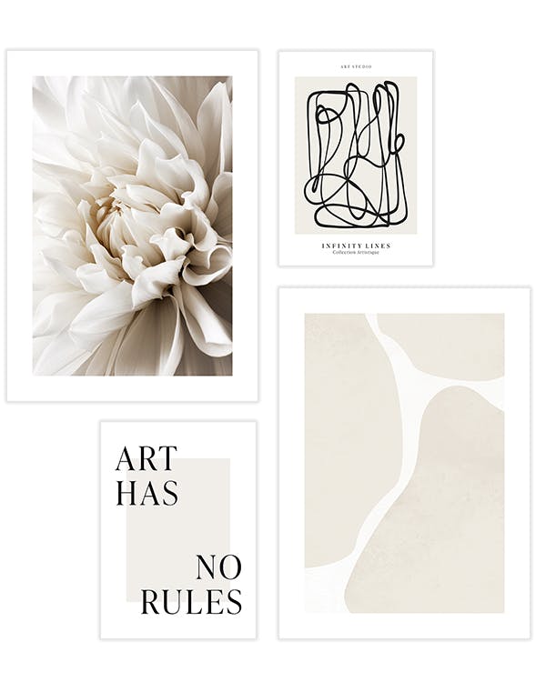 Soft Beige Poster pack (ONE SIZE) - Poster Store
