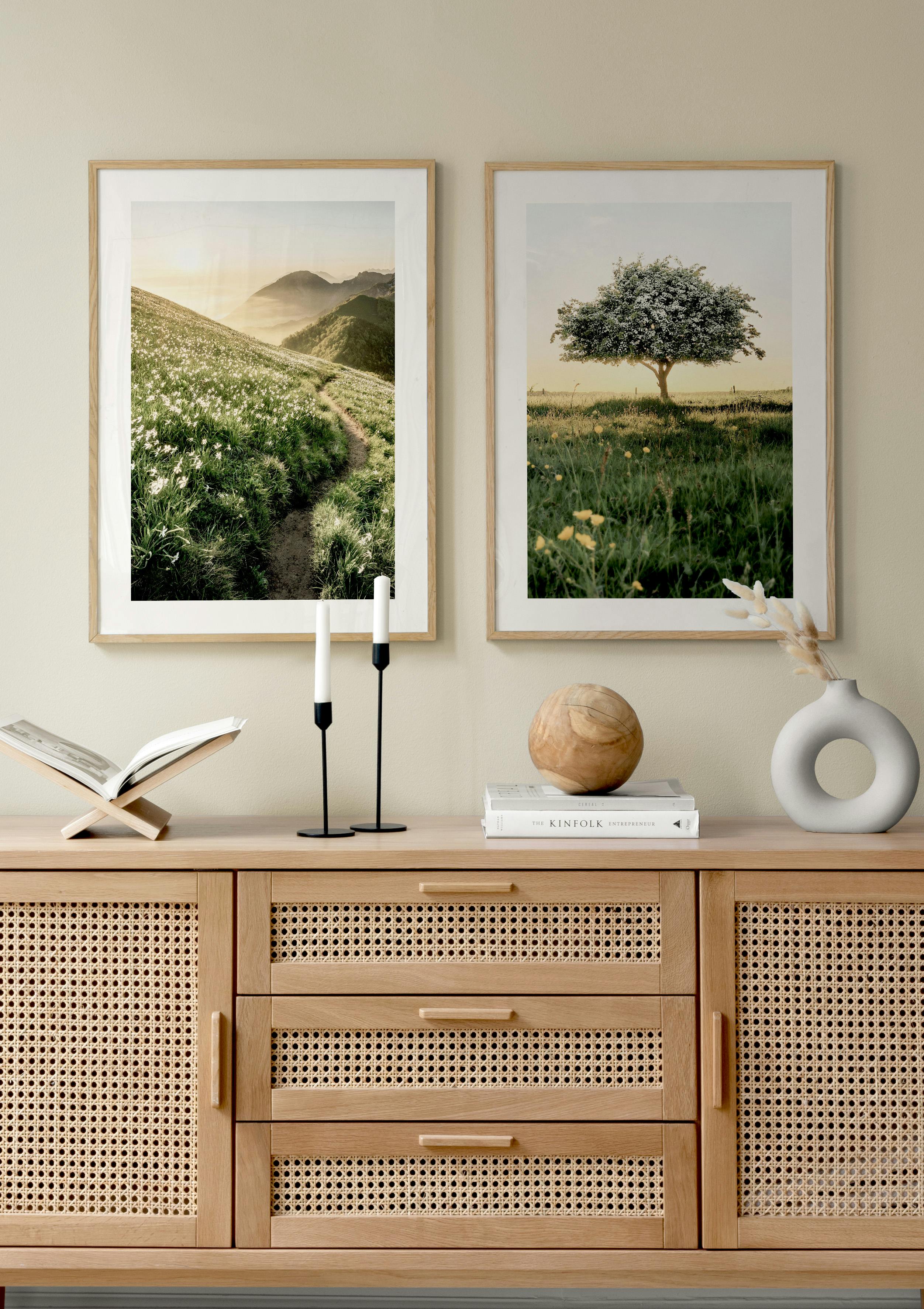 Zestaw plakatów Green Summer Duo (50x70 cm) - Poster Store