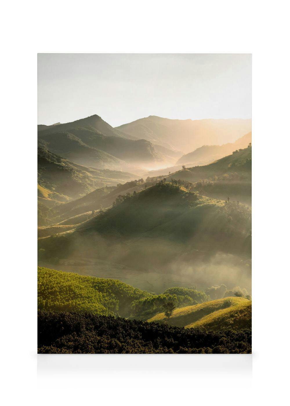 Vue Majestueuse sur la Montagne Toile (30x40 cm) - Poster Store
