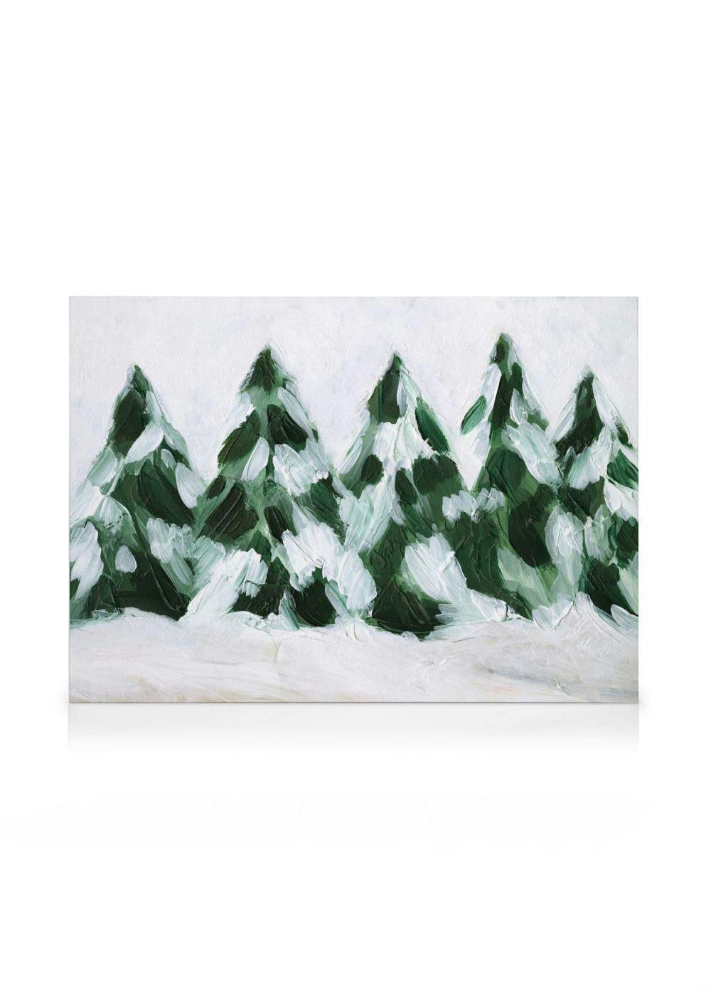 Winter Woods Canvas (70x100 cm - Fotolijst Eiken) - Poster Store