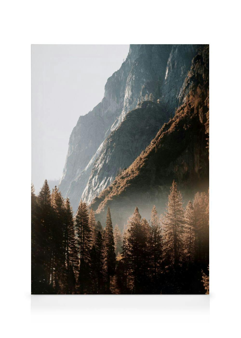 Metsä Laaksossa Kanvaasi (50x70 cm - Puukehys Tammi) - Poster Store