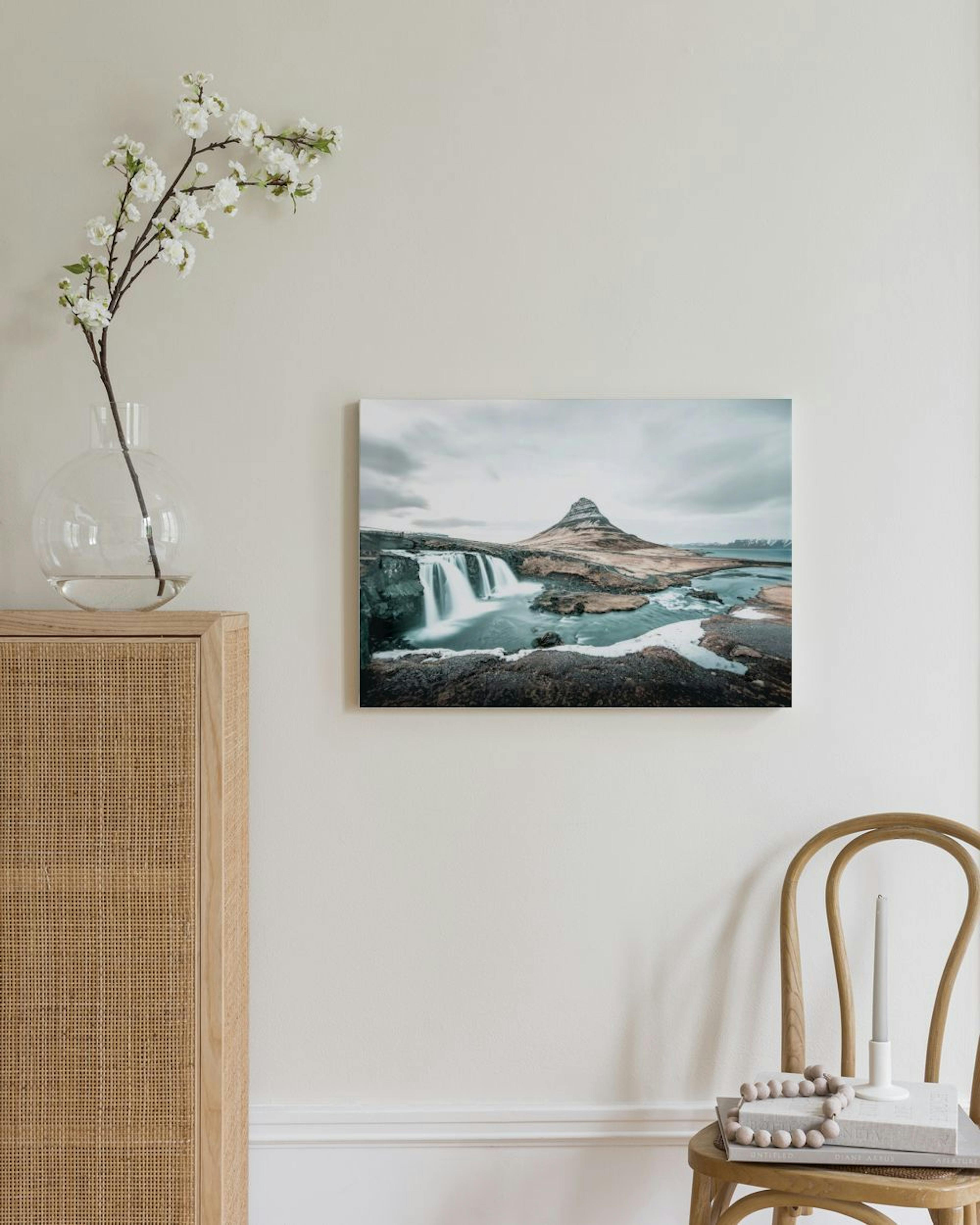 Kirkjufellsfoss Waterfall Canvas Print thumbnail