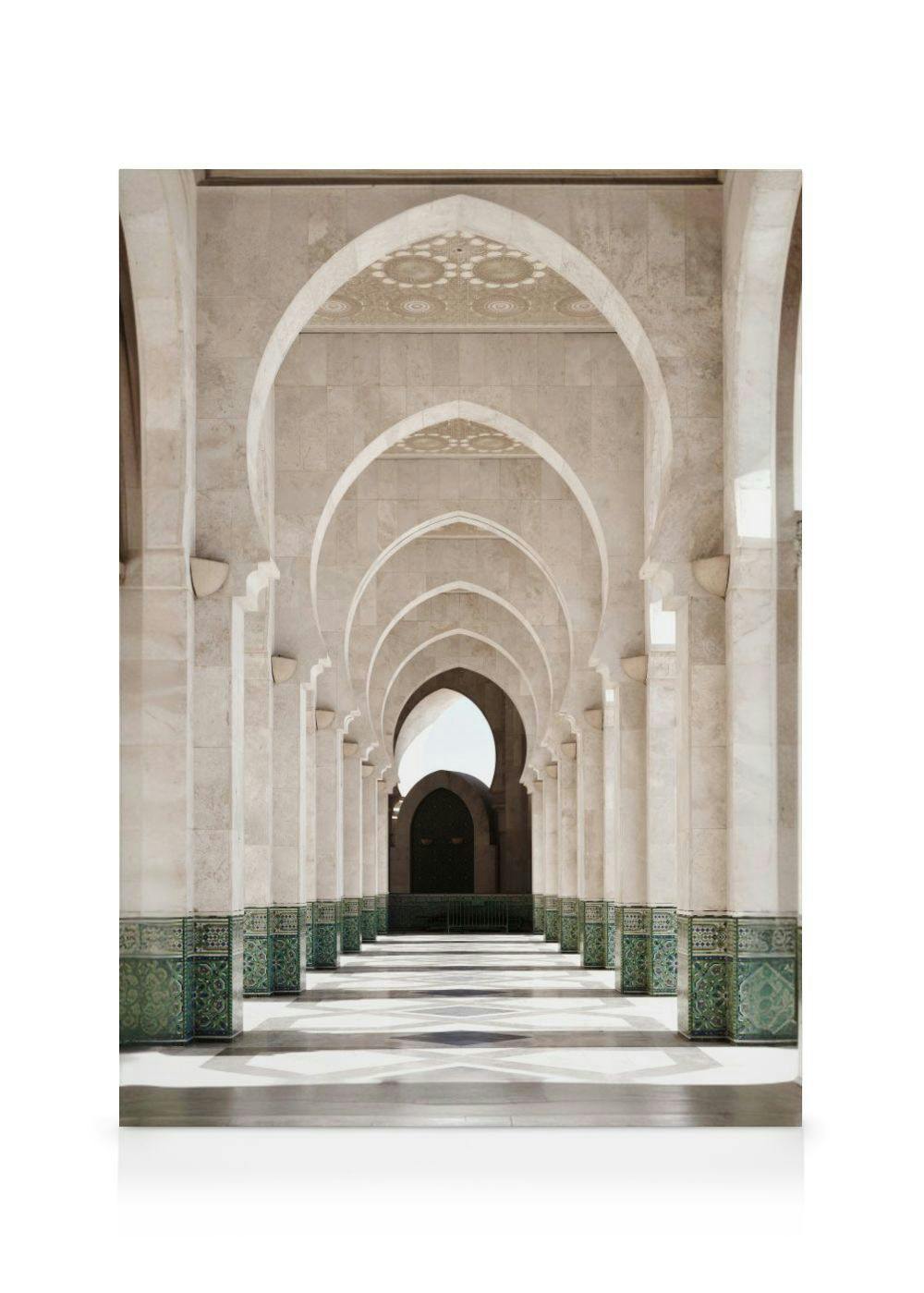 Marrakech Arches Canvas (30x40 cm - Fotolijst Zwart) - Poster Store