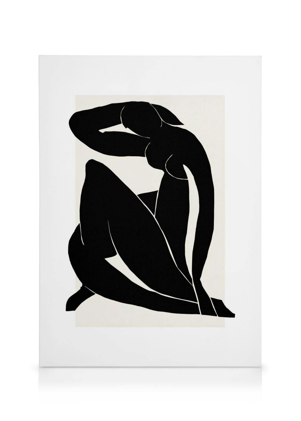 Abstracte Silhouet No1 Canvas (70x100 cm - Fotolijst Zwart) - Poster Store