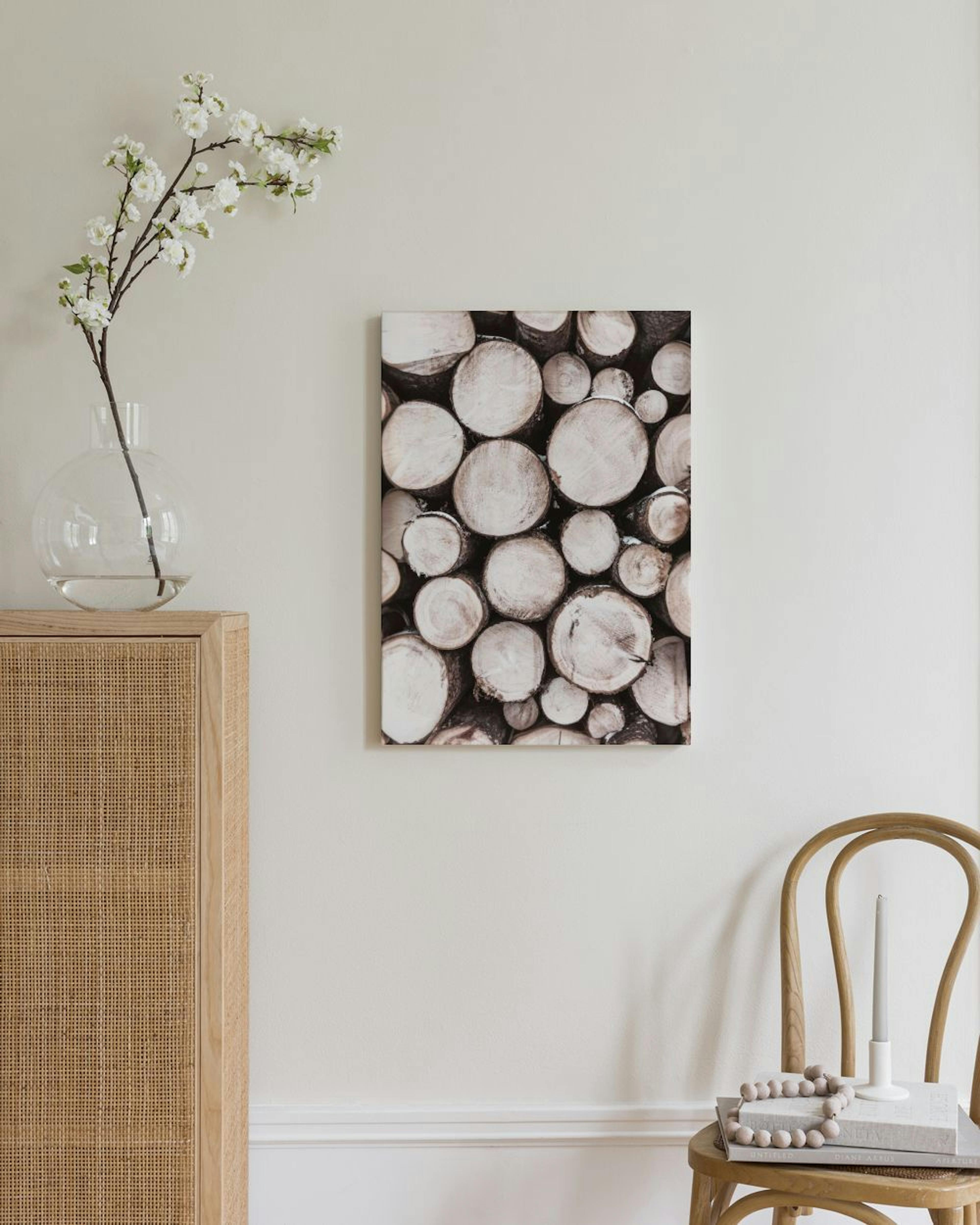 Pile of Wood Stampa su Tela thumbnail