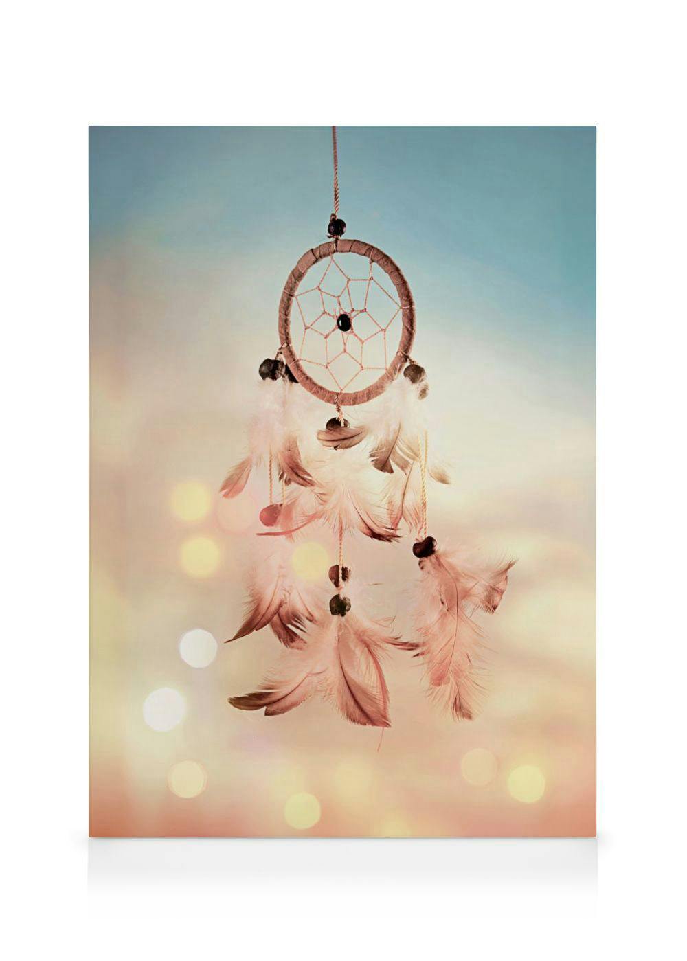 Dreamcatcher Feathers Canvas Print (50x70 cm - Black Frame) - Poster Store High Quality Picture Frames