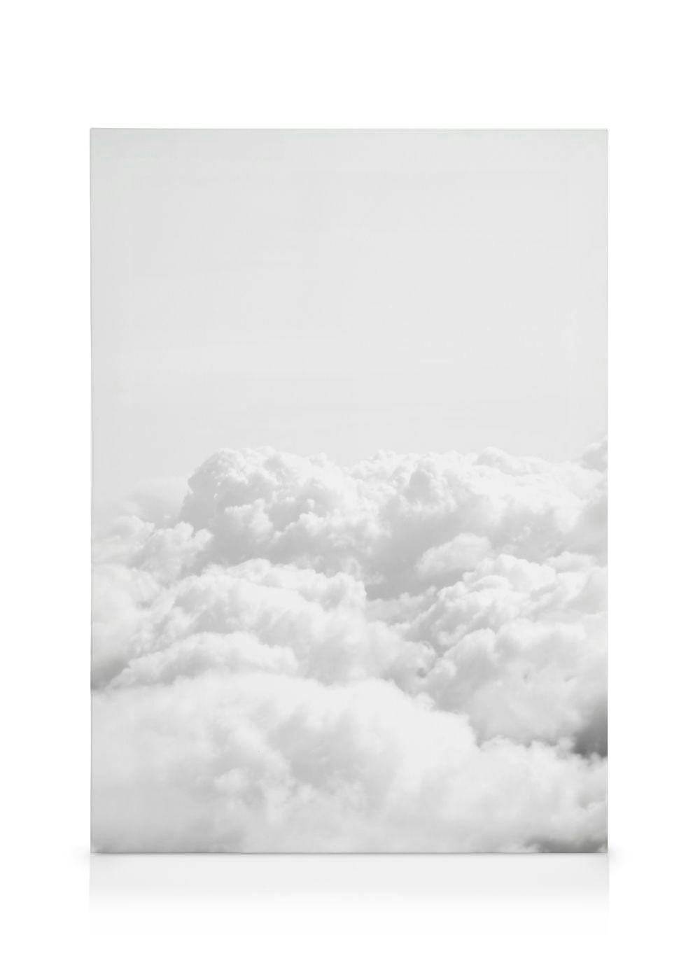 Canvastavlor - Above the Clouds Canvastavla (50 x 70 cm - Svart ram) - Poster Store