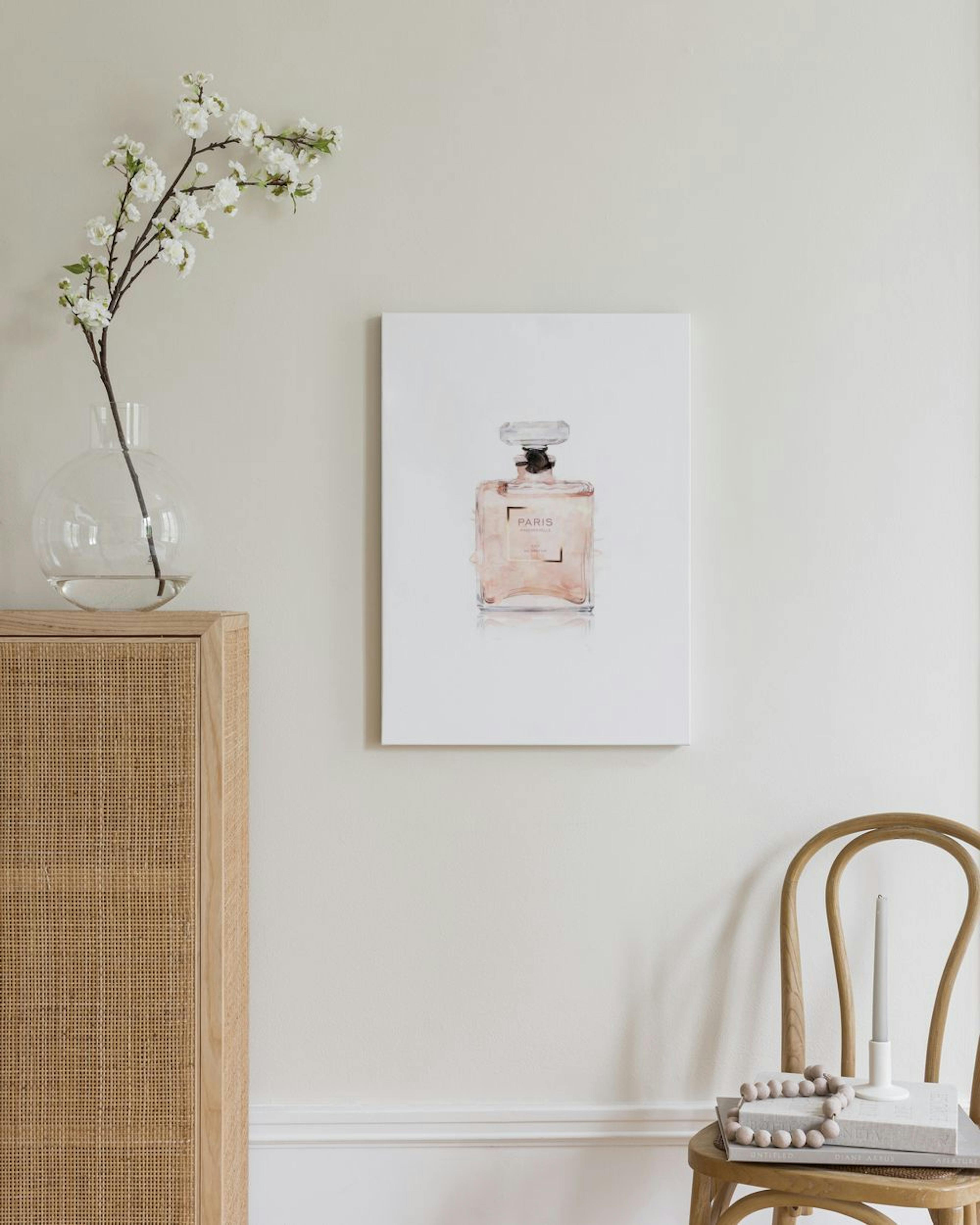 Pink perfume Canvas print thumbnail