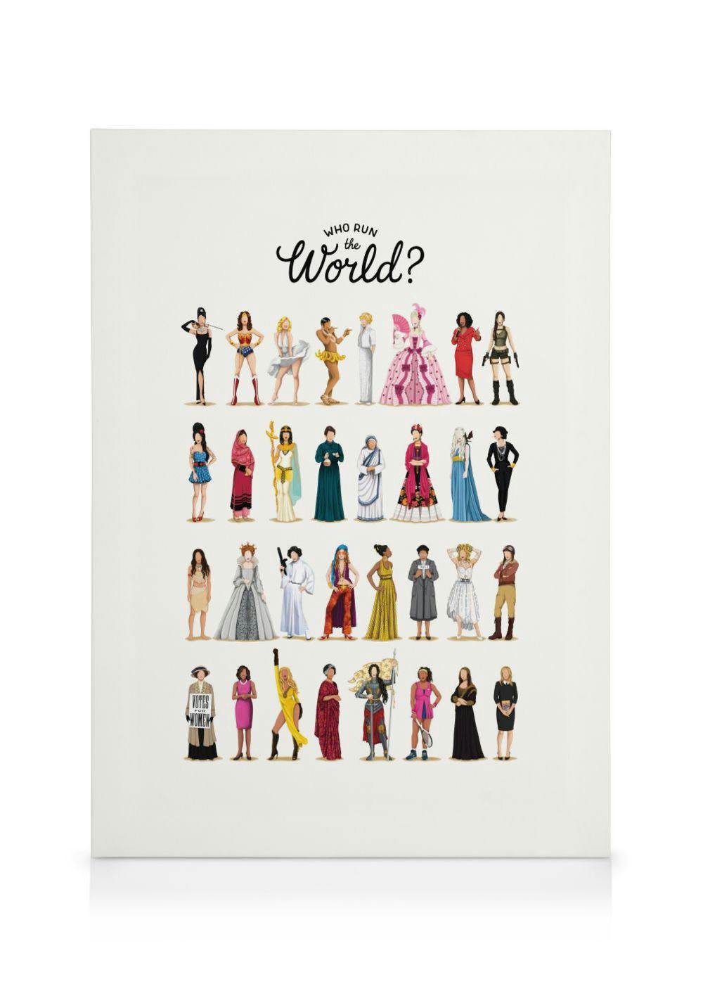 Wer die Welt regiert Leinwandbild (30x40 cm) - Poster Store