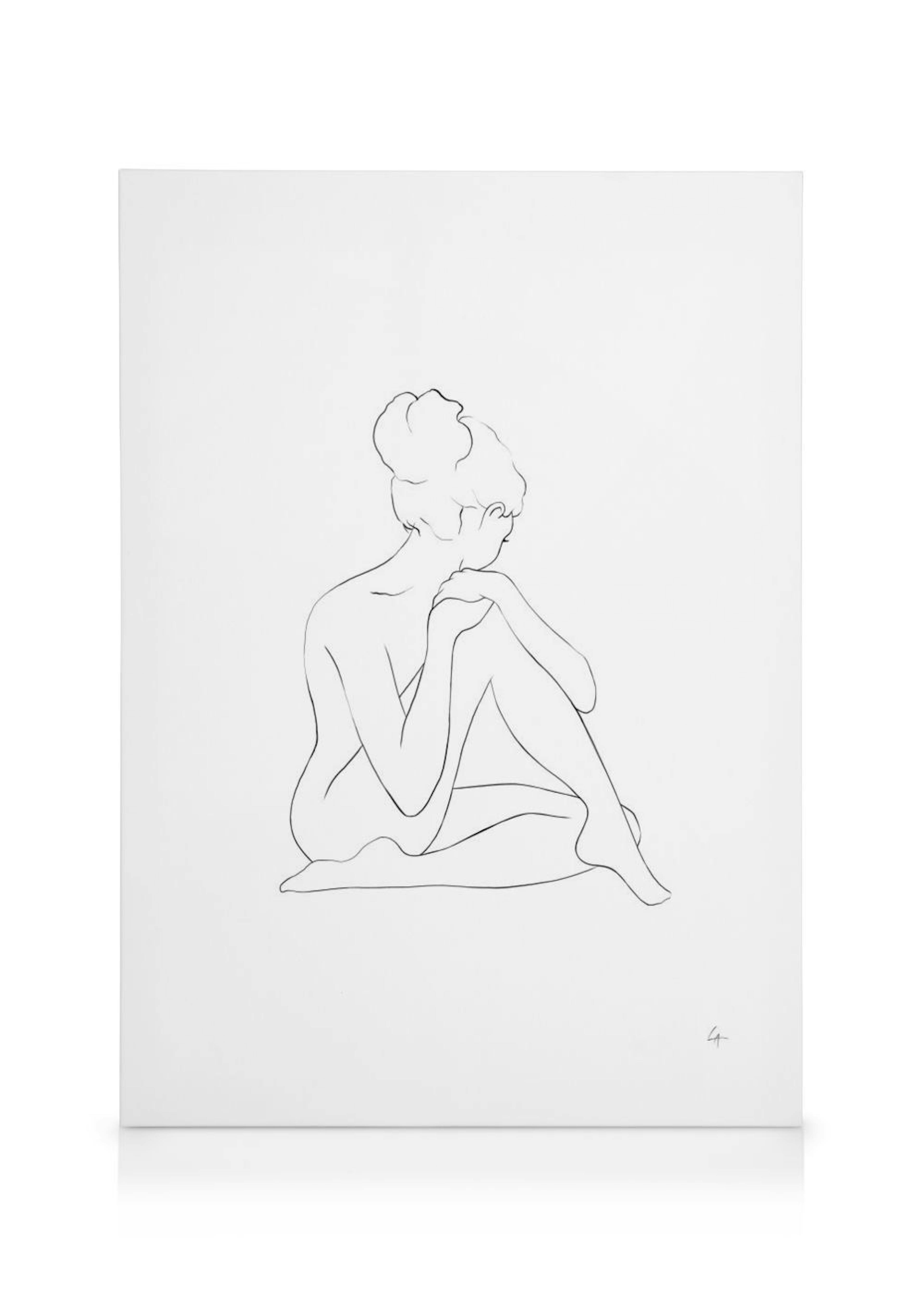 Nude Sketch Canvas Print 0