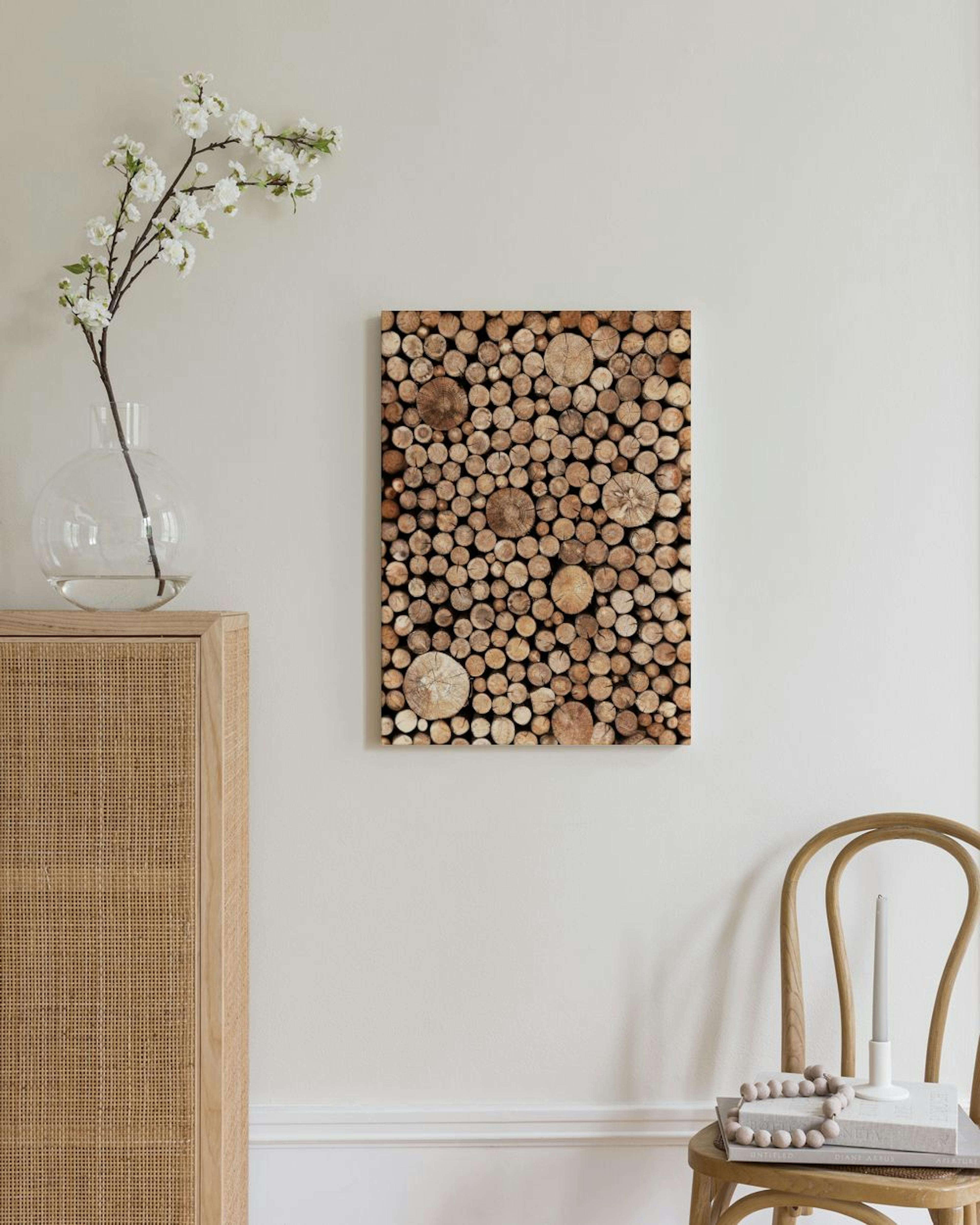 Toile de bûches de bois thumbnail