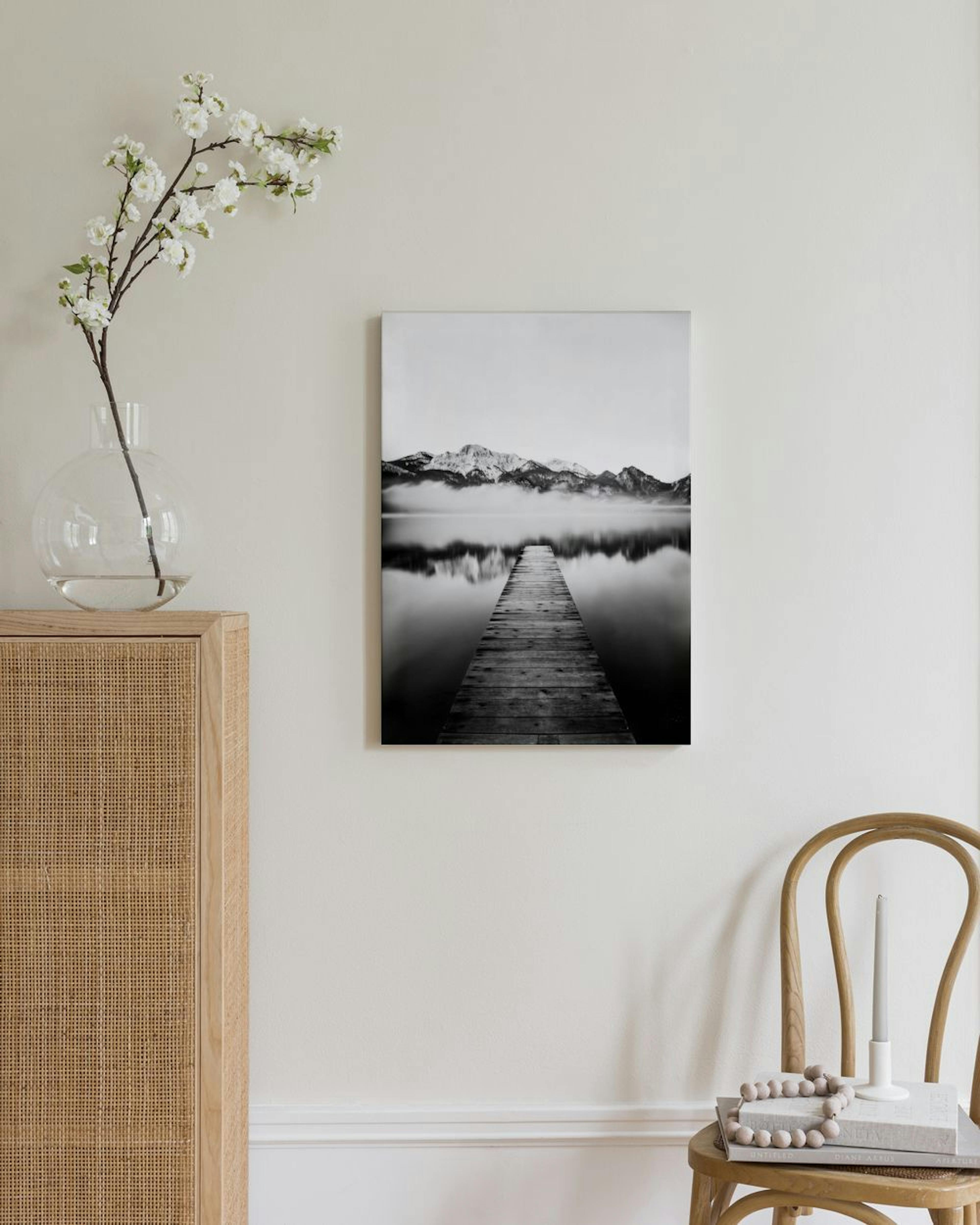 Steg am See Leinwandbild thumbnail
