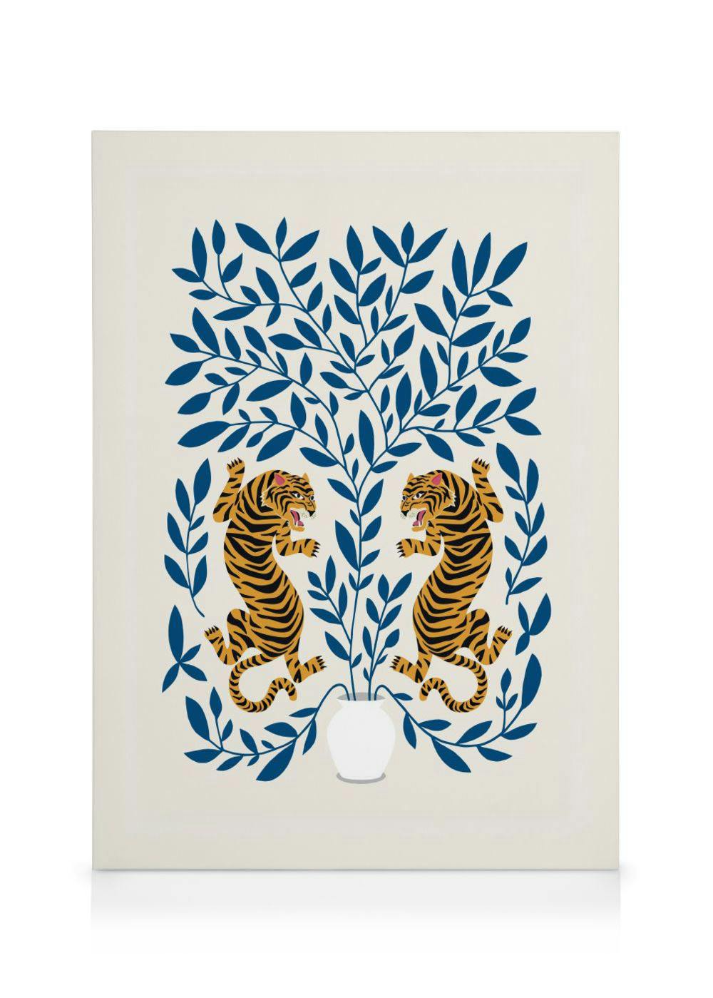 Tiger Illustration No1 Leinwandbild (50x70 cm) - Poster Store