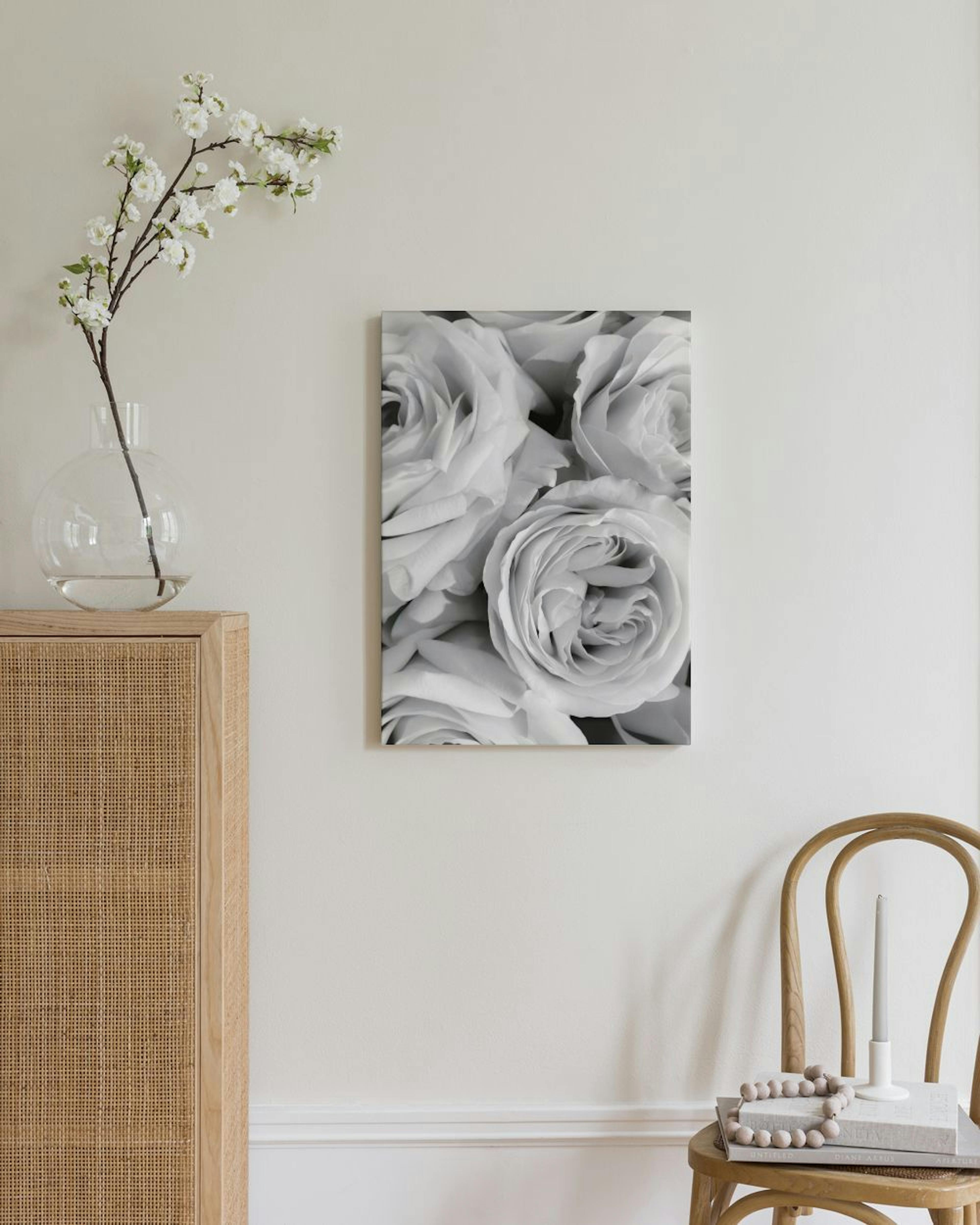 Monochrome Roses canvastavla thumbnail