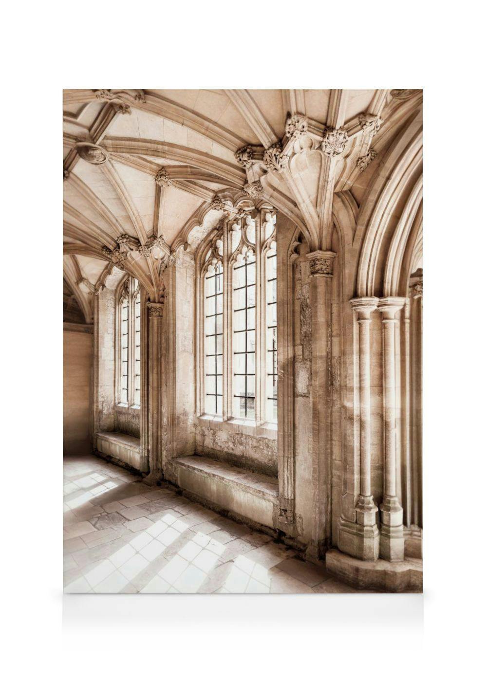 Sunlight Castle Canvas Print (70x100 cm - Oak Frame) - Poster Store High Quality Picture Frames