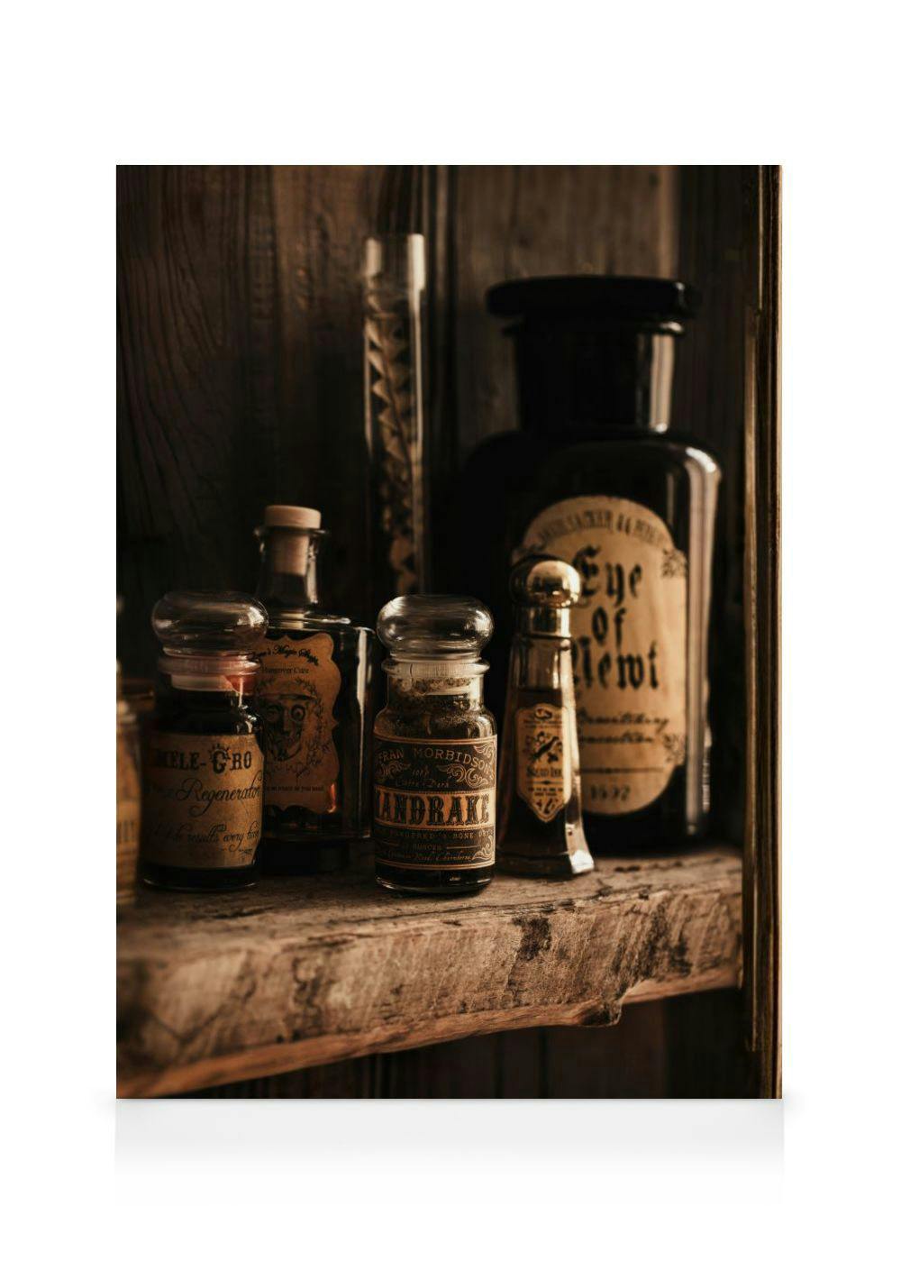 Witch Essentials Canvas (70x100 cm - Fotolijst Zwart) - Poster Store