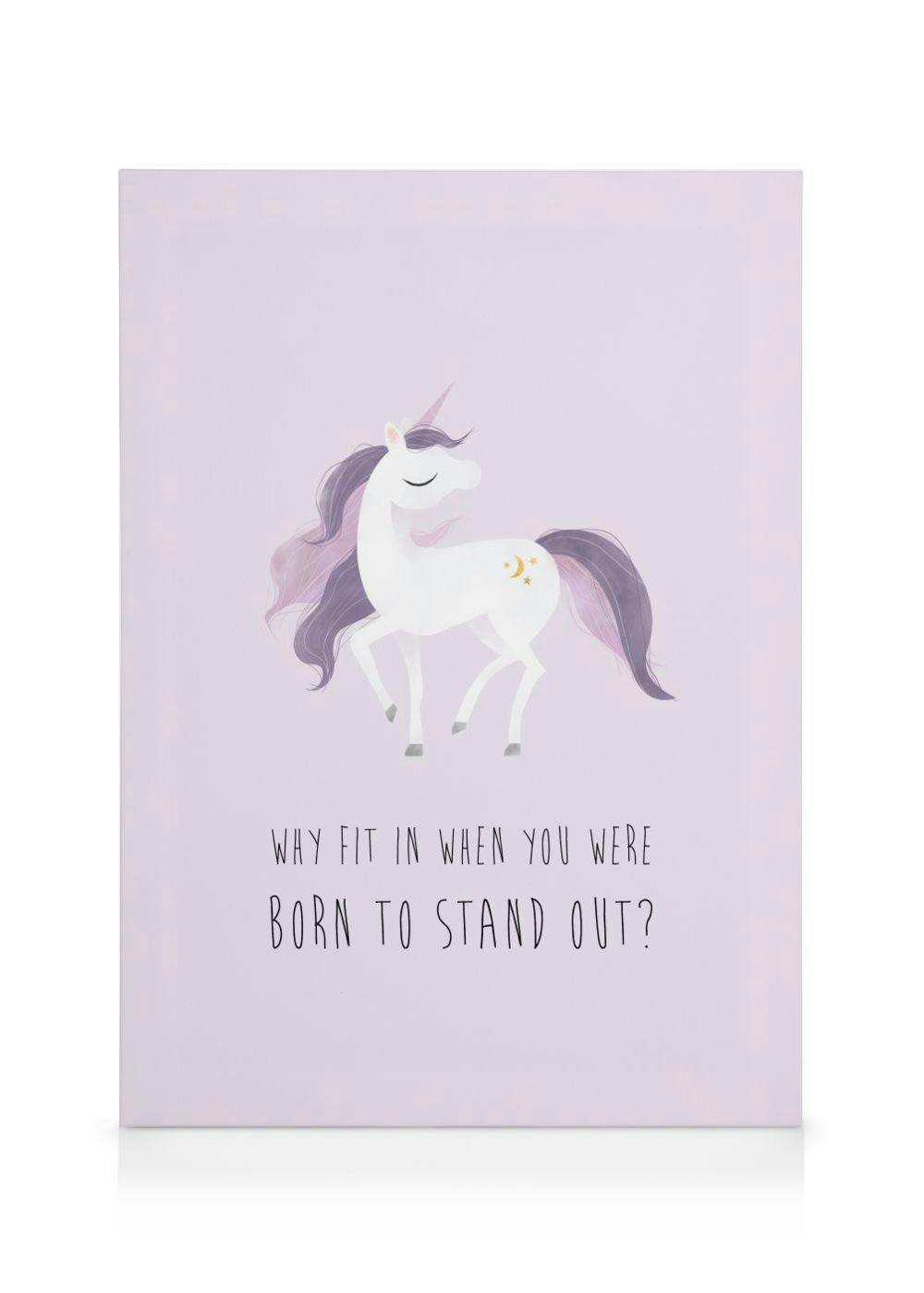 Born to Stand Out Canvas Print (70x100 cm - Oak Frame) - Poster Store High Quality Picture Frames