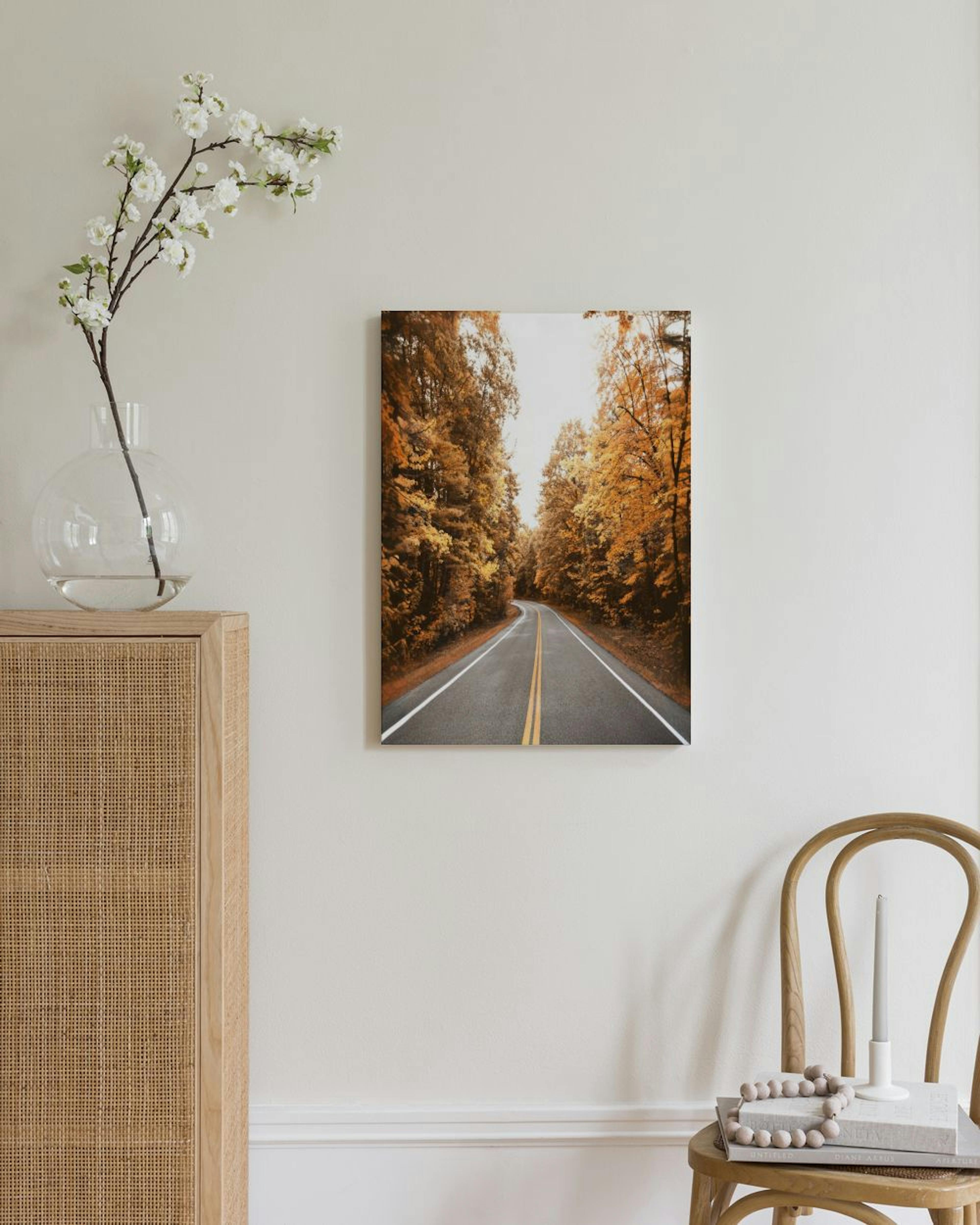 Autumn Road Leinwand thumbnail