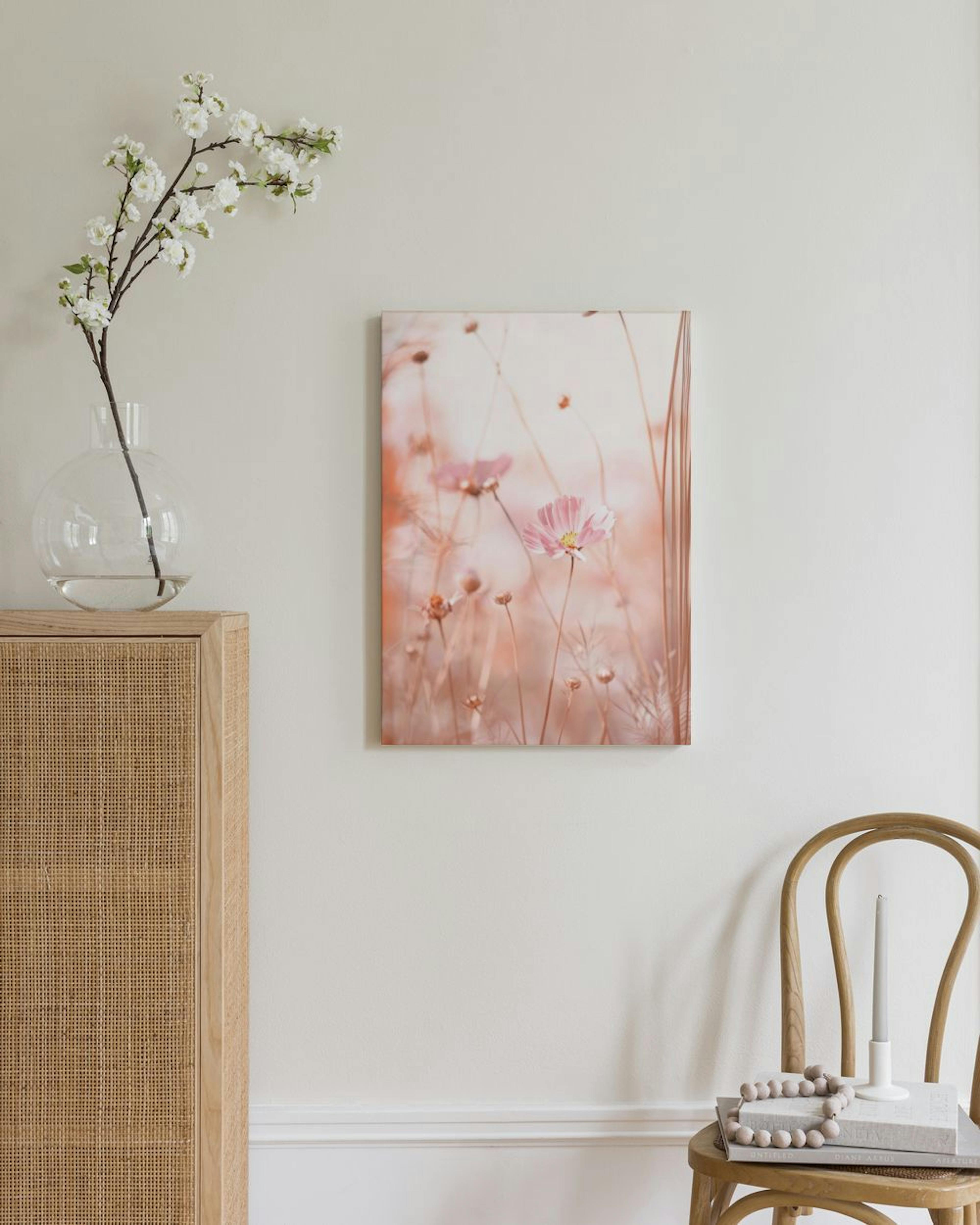 Pink Cosmos Flowers Toile thumbnail