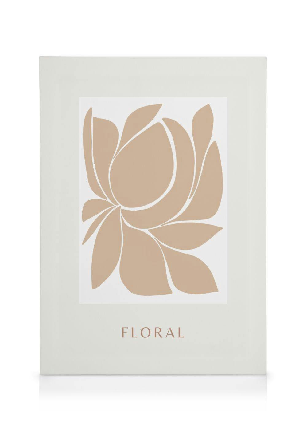 Floral No2 Canvas (30x40 cm - Fotolijst Zwart) - Poster Store