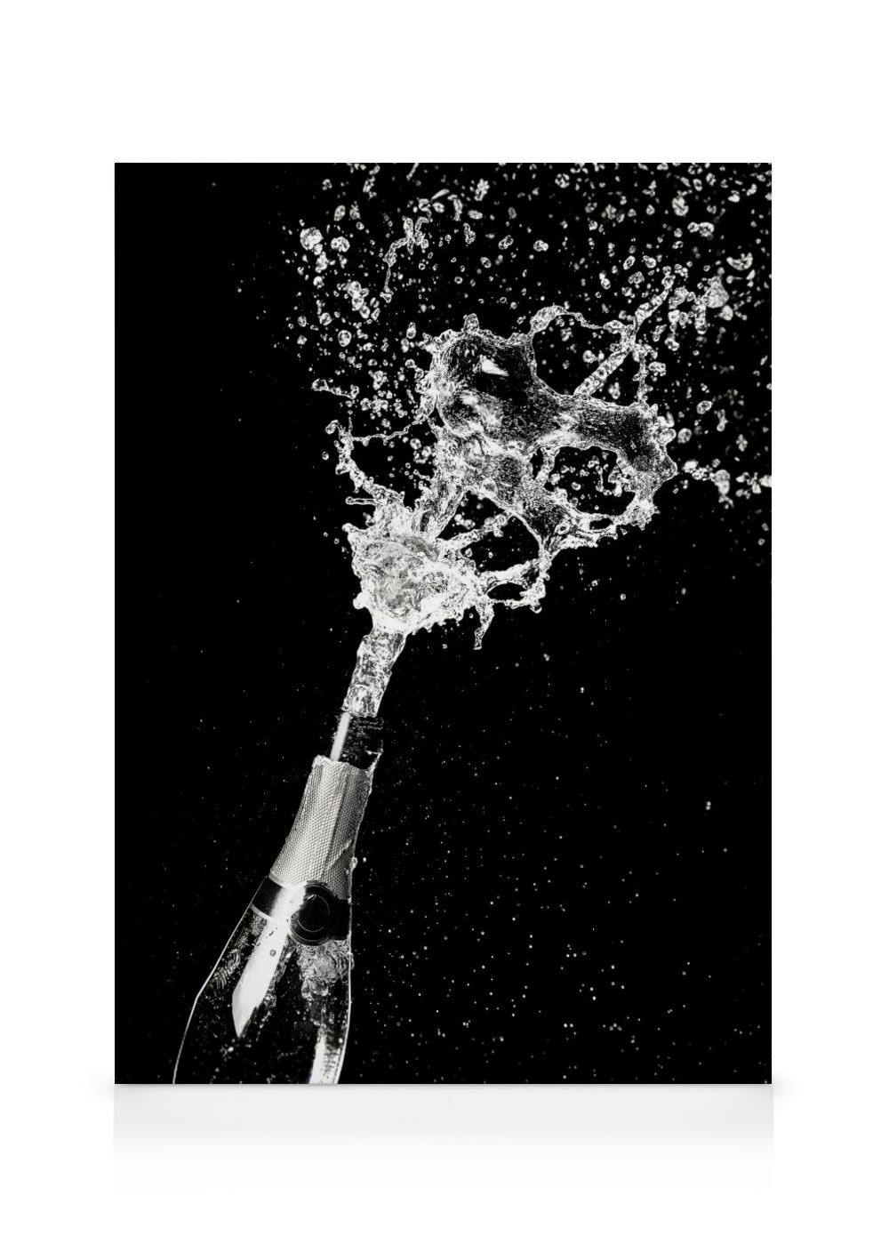 Canvas Prints - Pop the Champagne Canvas print (70x100 cm - Black Frame) - Poster Store