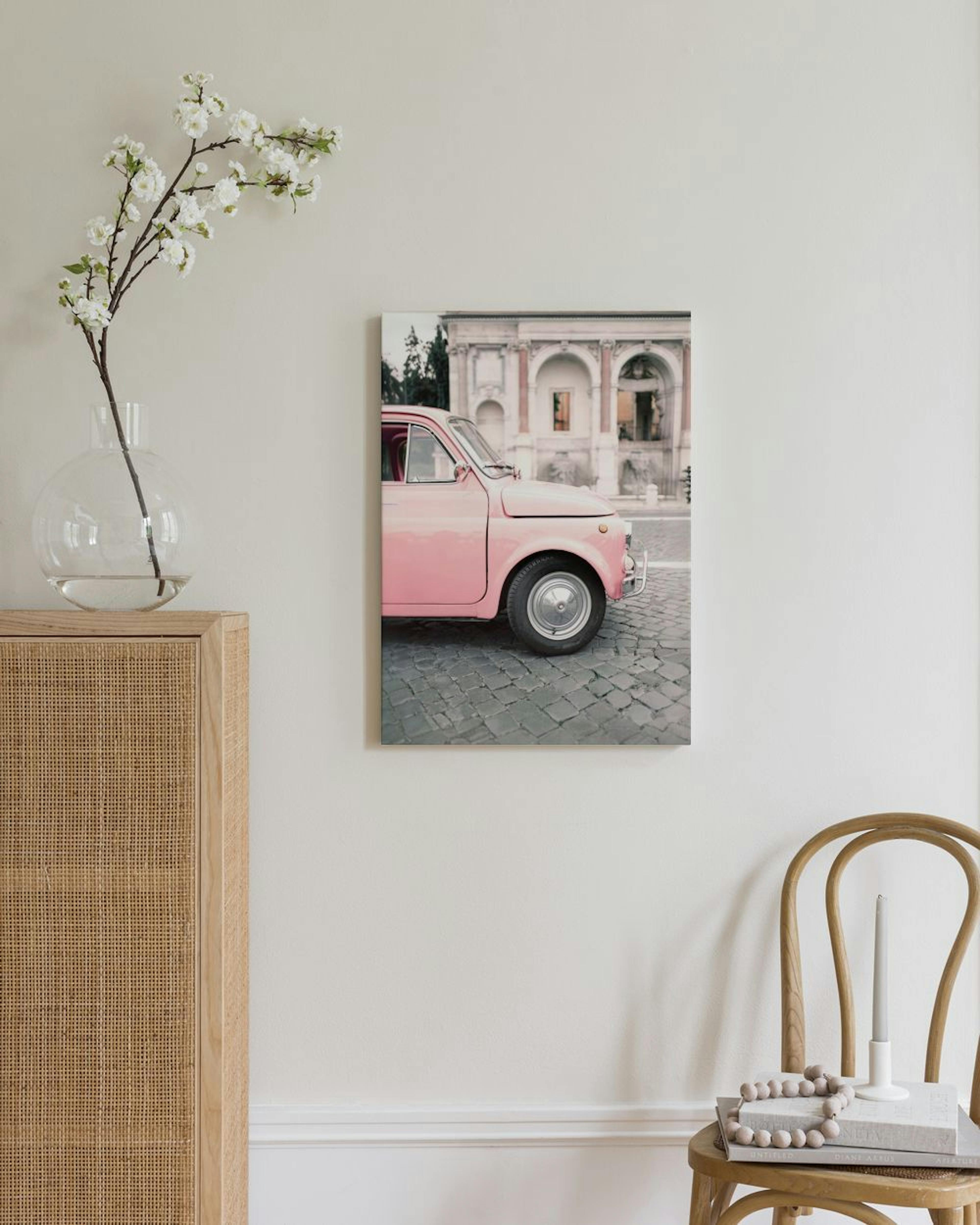 Pink Car Stampa su Tela thumbnail